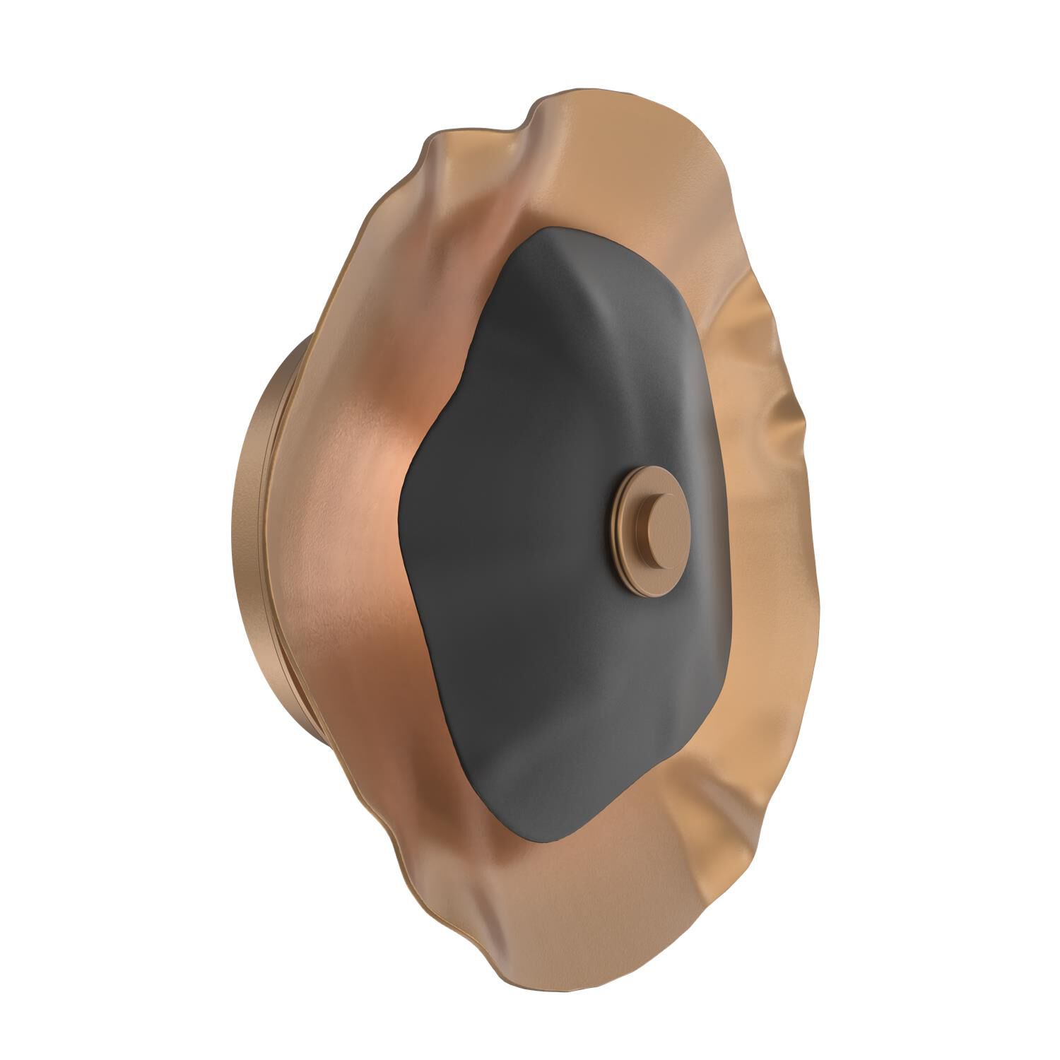 Shown in Novel Brass finish and Matte Black accent