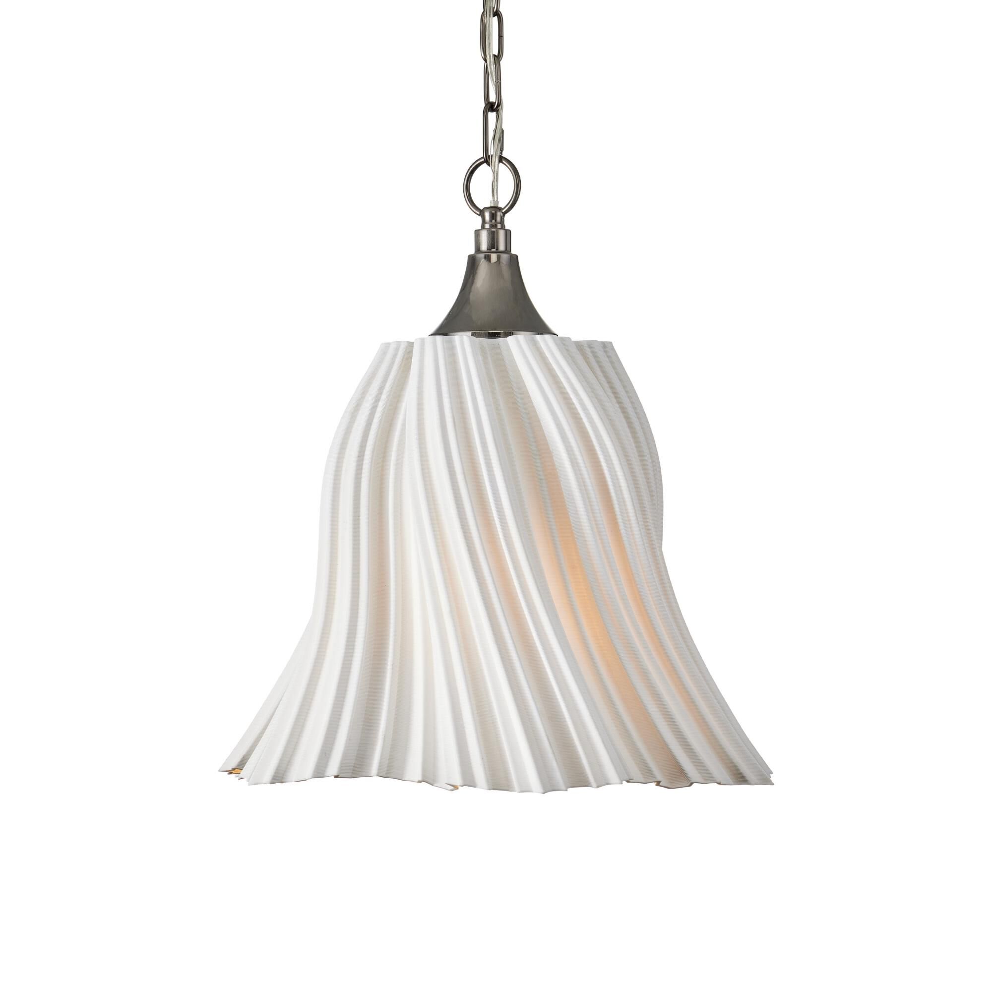 Shown in White and Antique Brushed Nickel finish