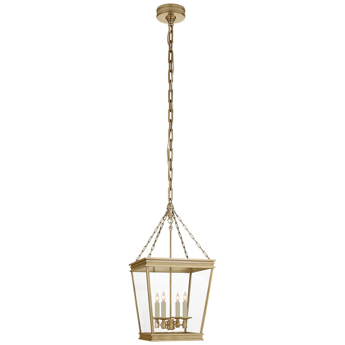 Shown in Antique- Burnished Brass finish and Clear glass