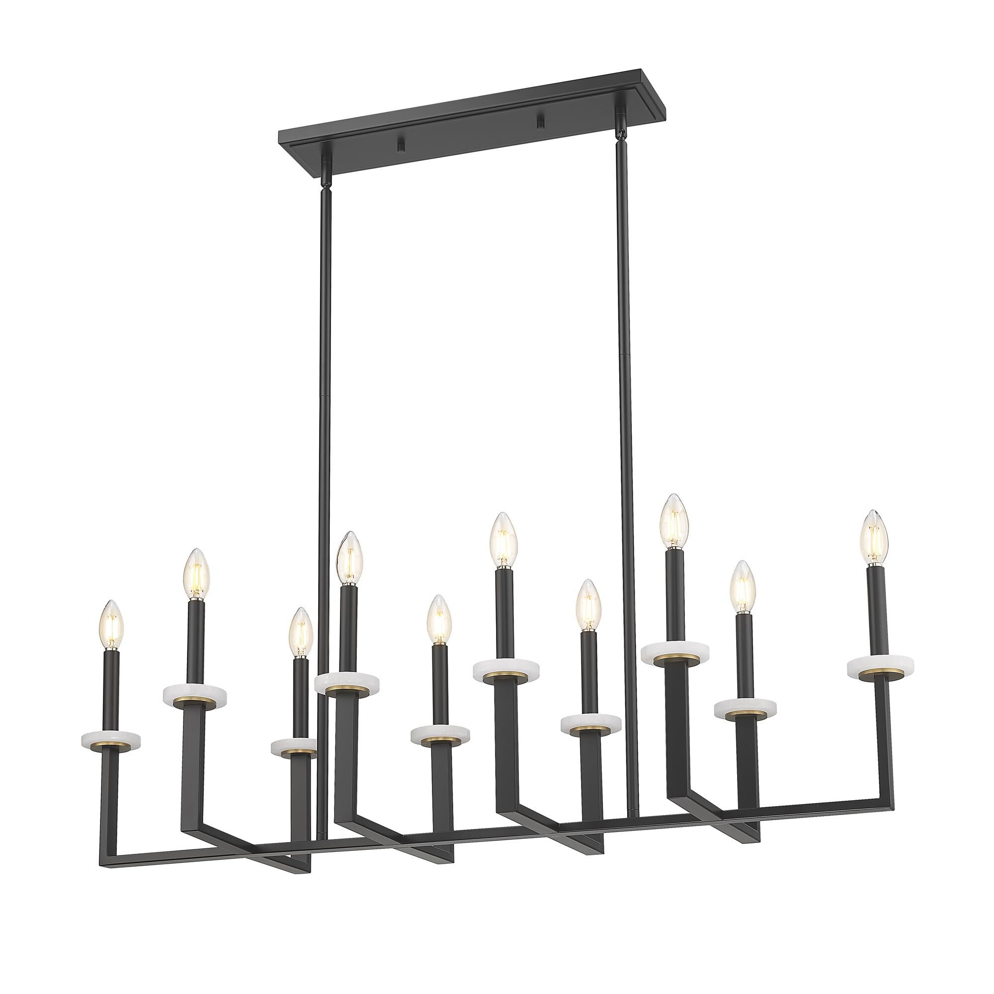 Shown in Matte Black and Modern Gold finish
