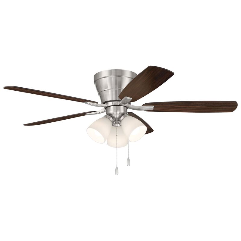 Wheeler 52 3-Light 52 Inch Flush Mount Fan with Light Kit by Craftmade