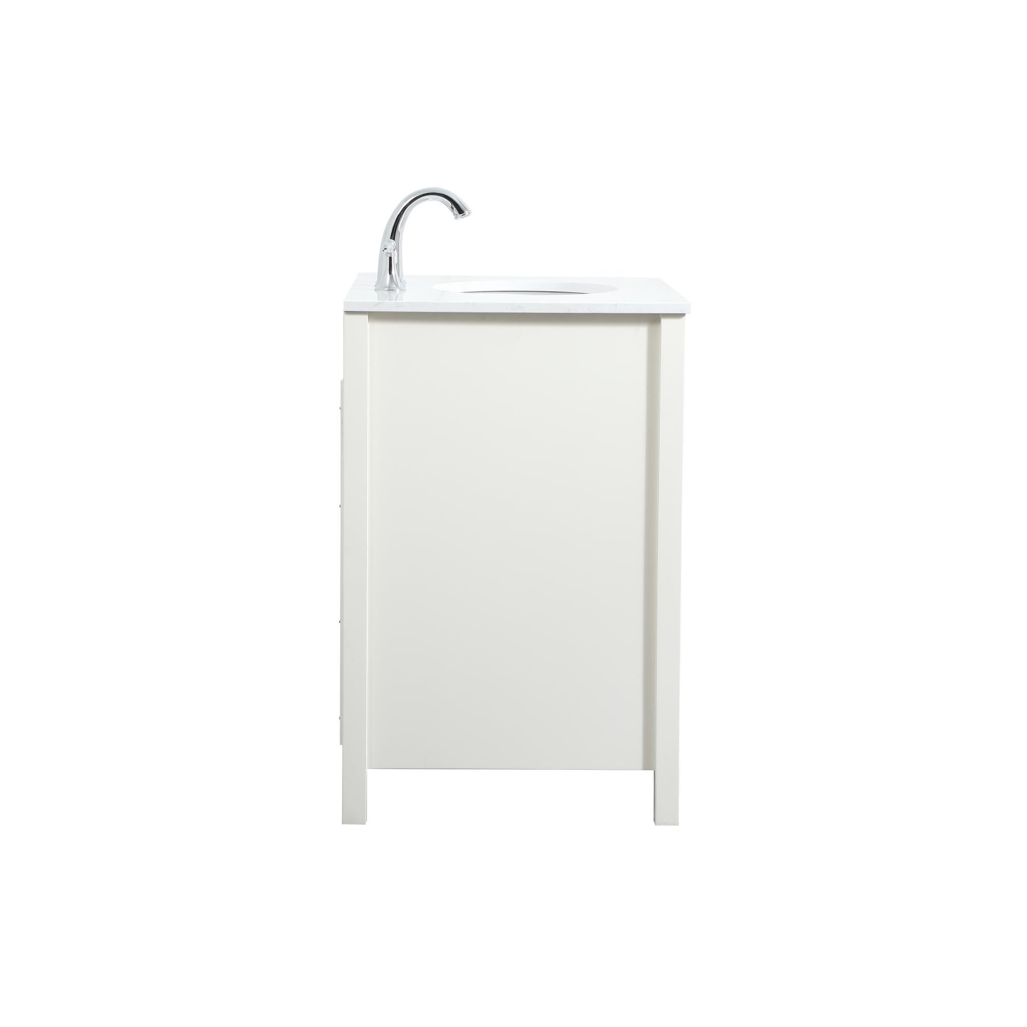 Shown in White finish