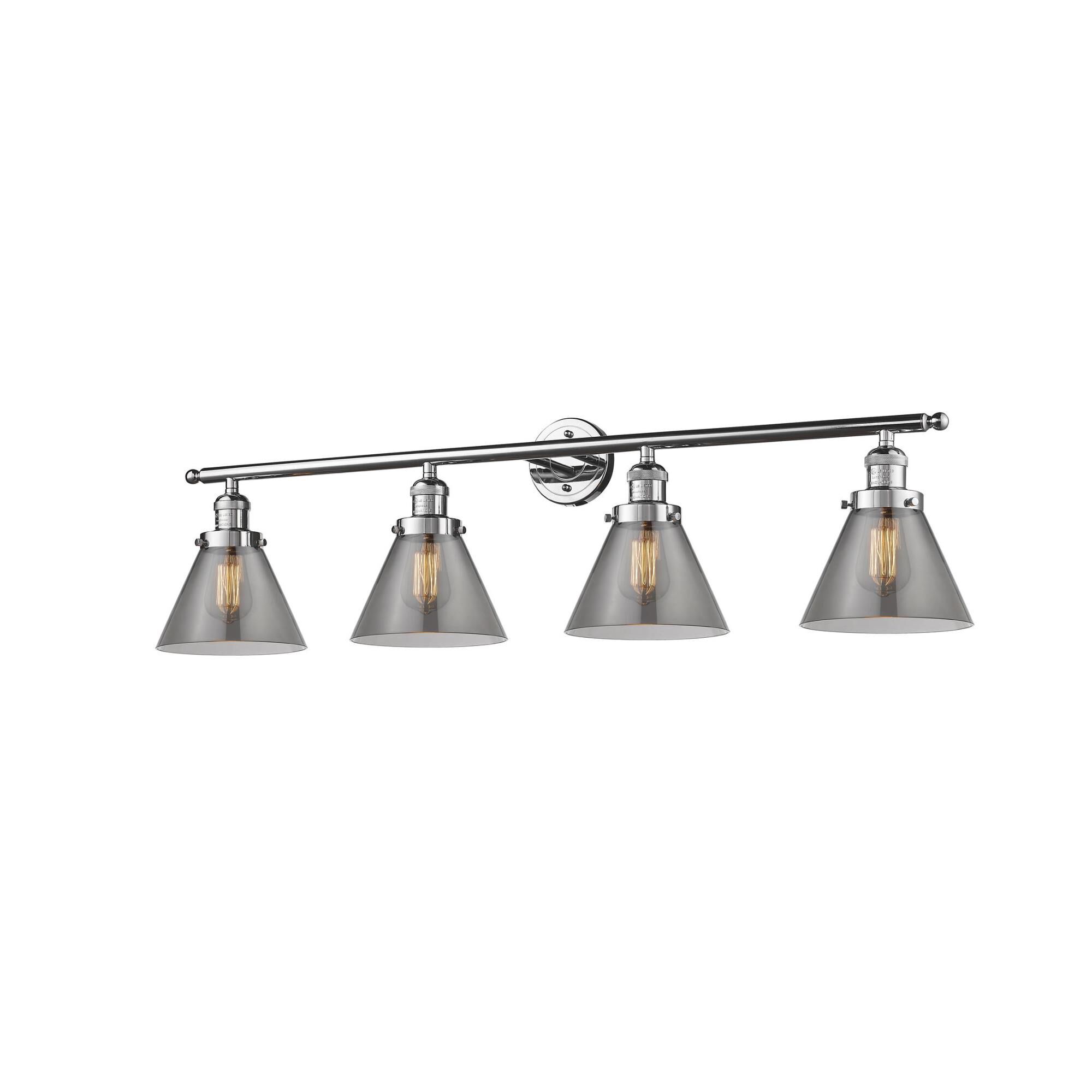 Bruno Marashlian Large Cone 43 Inch 4 Light Bath Vanity Light by Innovations Lighting