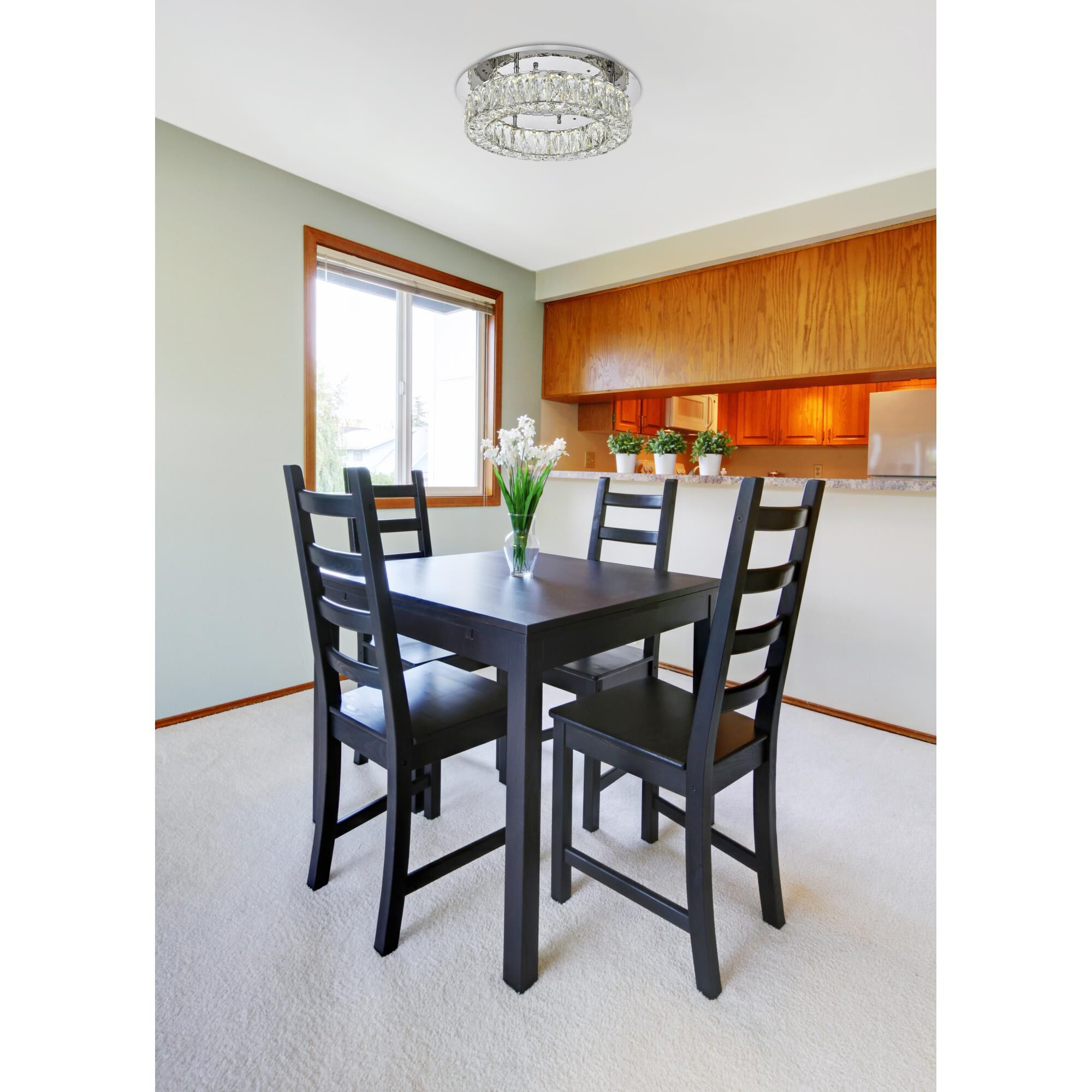 Monroe Semi Flush Mount by Elegant Lighting