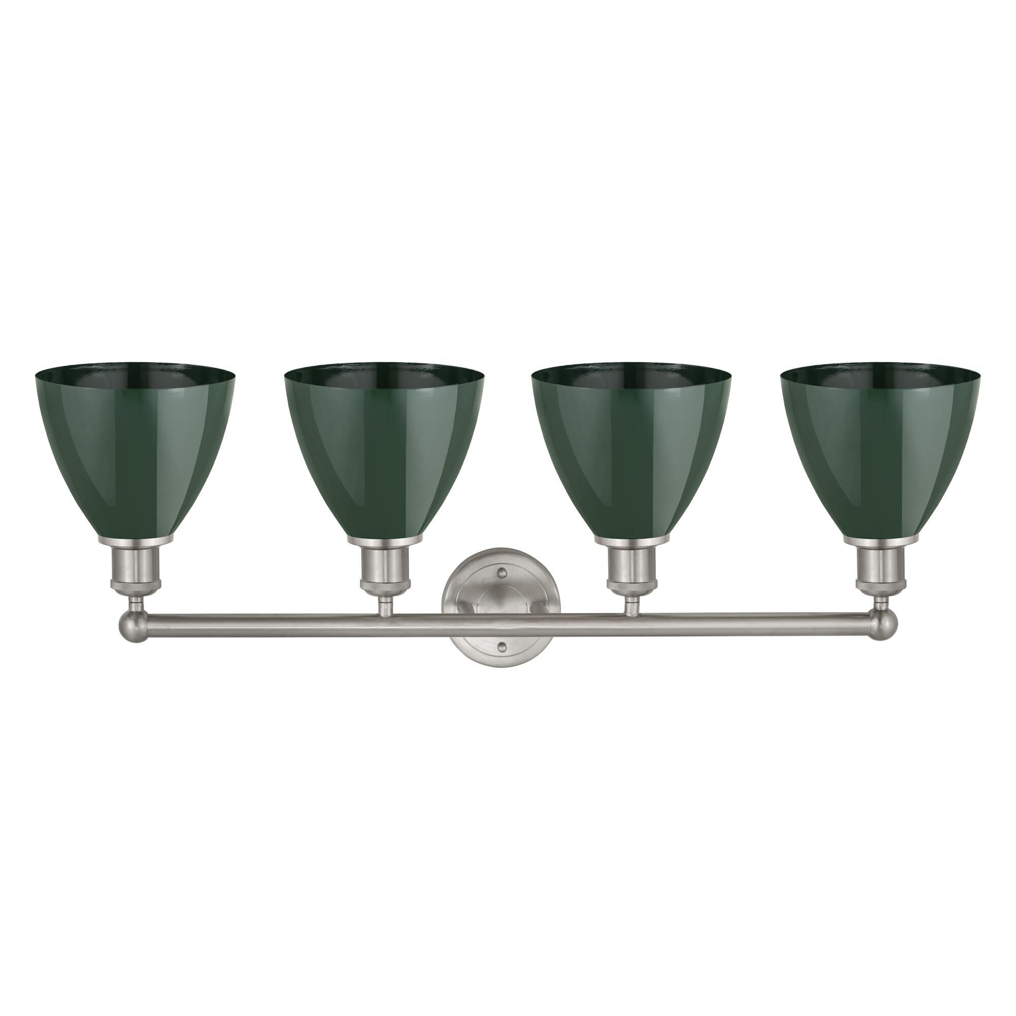 Shown in Satin Nickel finish and Green shade