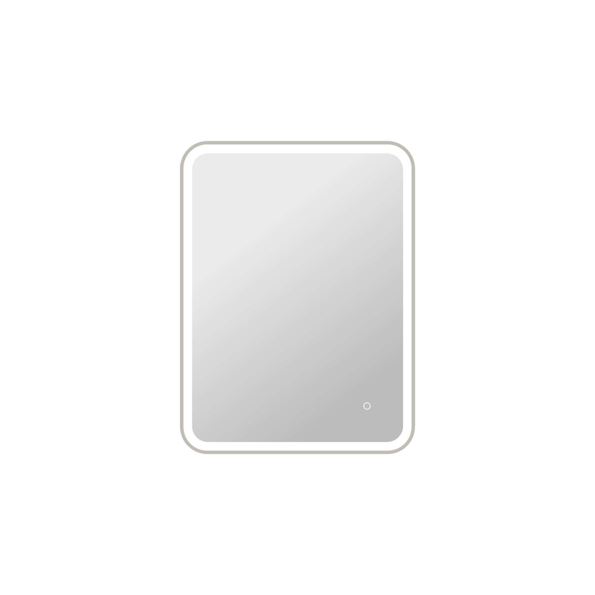 Harmoni 36 Inch Rectangular LED Lighted Mirror by Elegant Decor