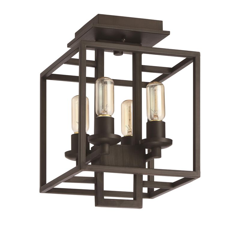 Cubic 12 Inch 4 Light Semi Flush Mount by Craftmade