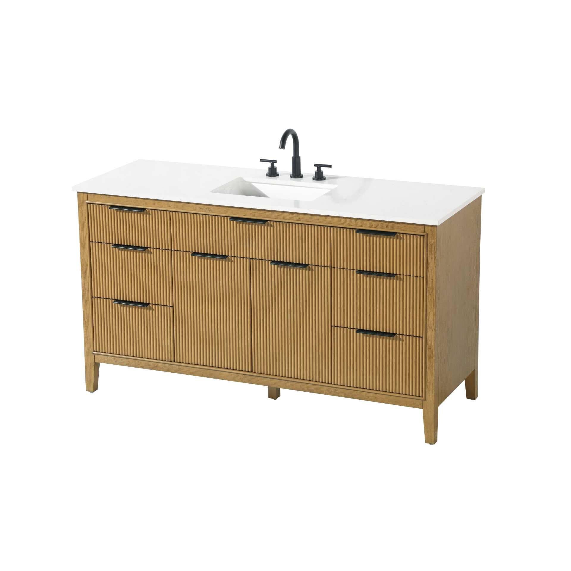 Langston 60 Inch Bath Vanity by Elegant Decor