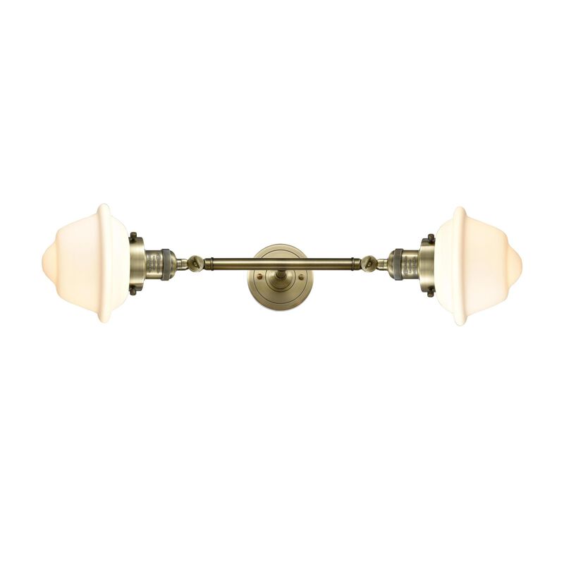 Bruno Marashlian Small Oxford 17 Inch 2 Light Bath Vanity Light by Innovations Lighting