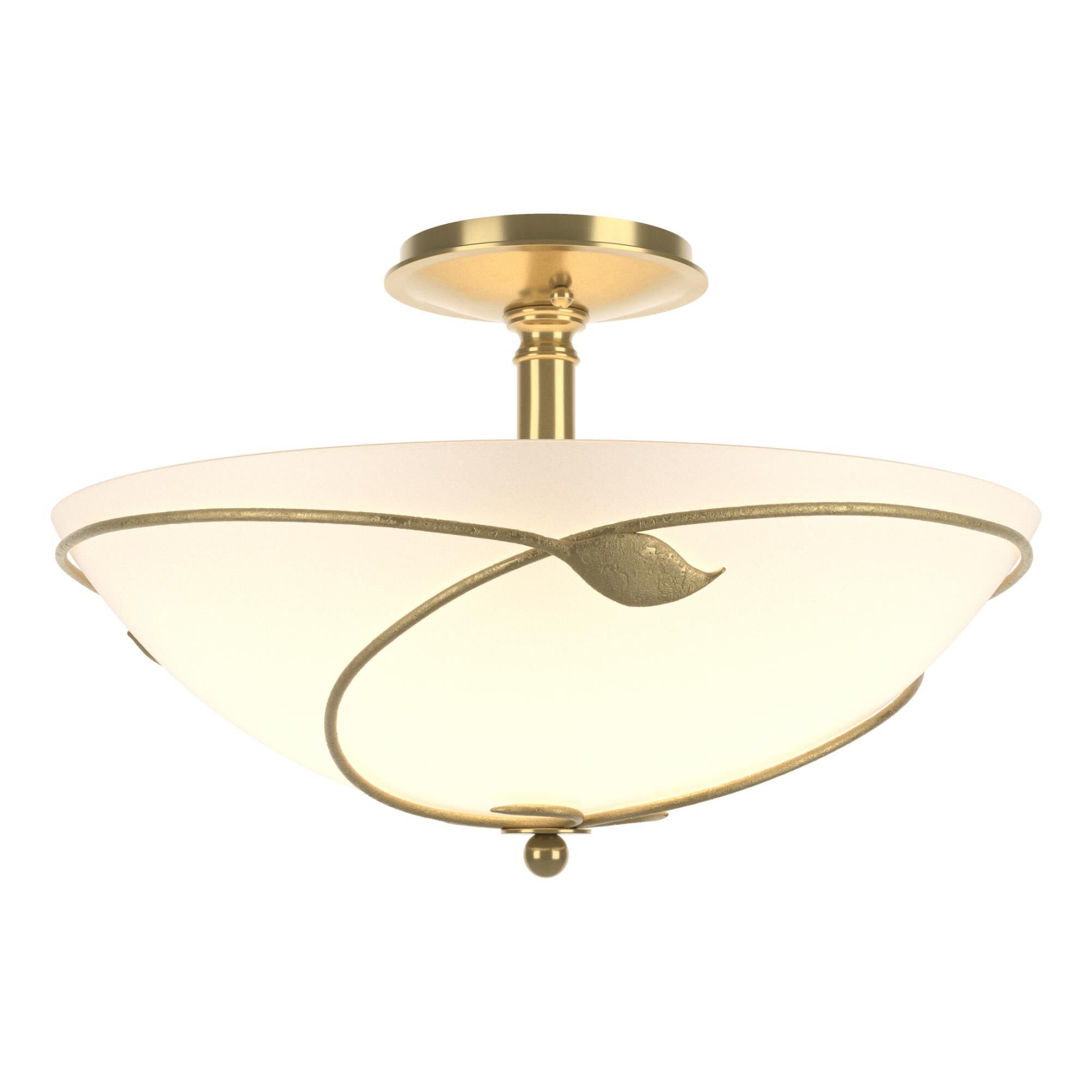 Shown in Modern Brass finish and Opal (Gg) glass