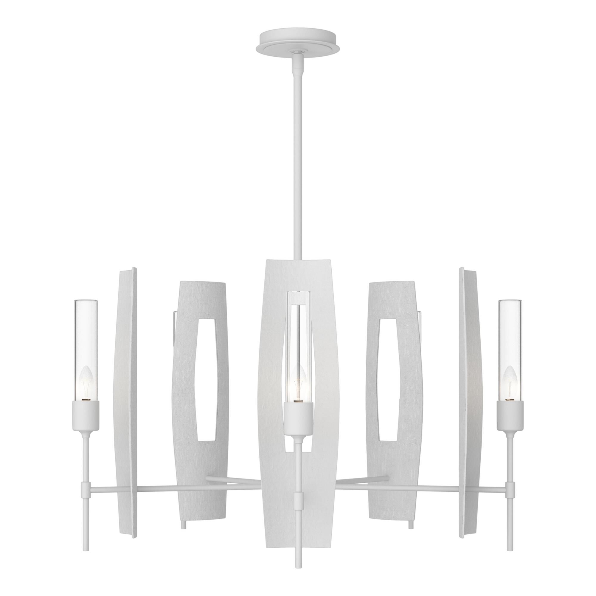 Shown in White finish and Clear glass