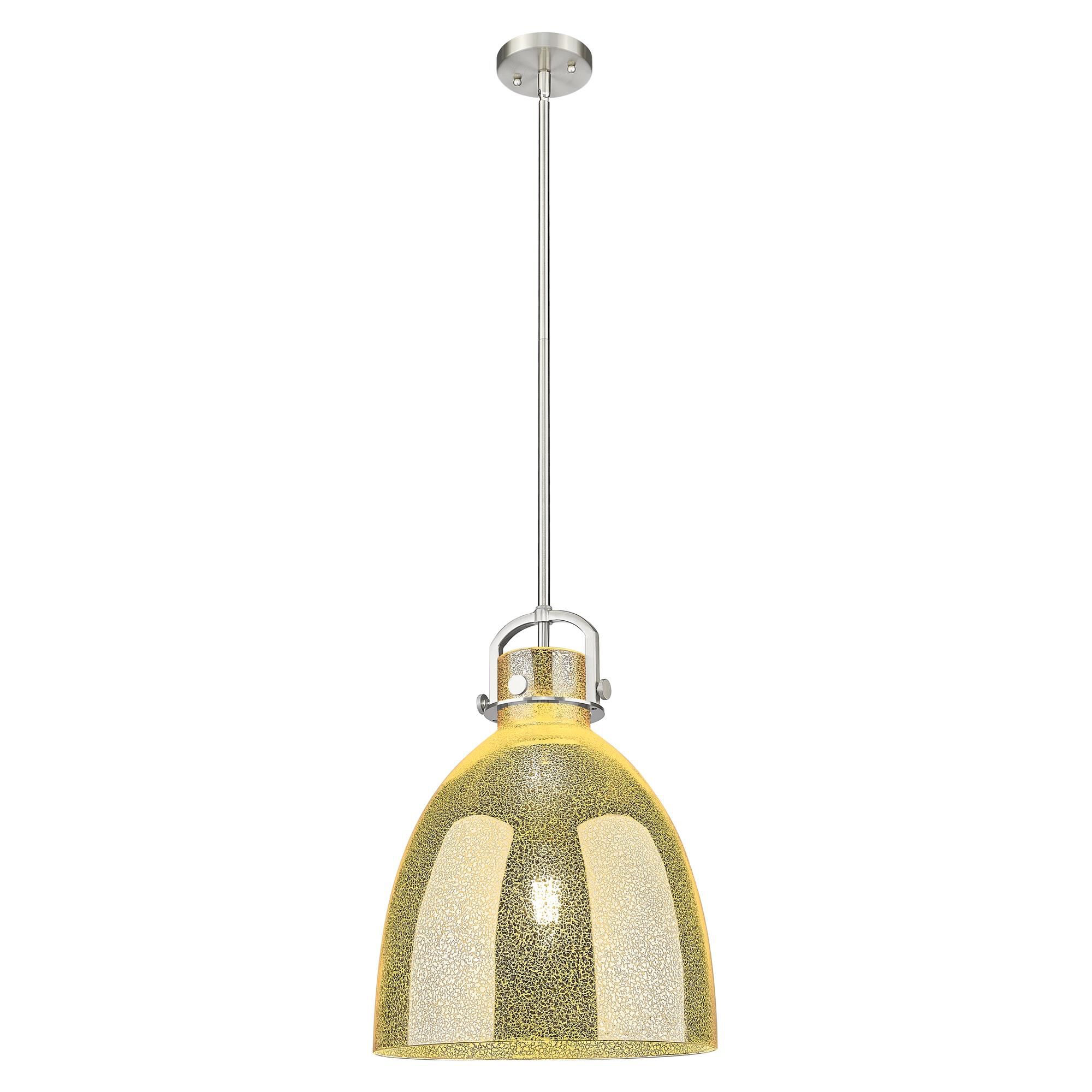 Shown in Satin Nickel finish and Mercury shade