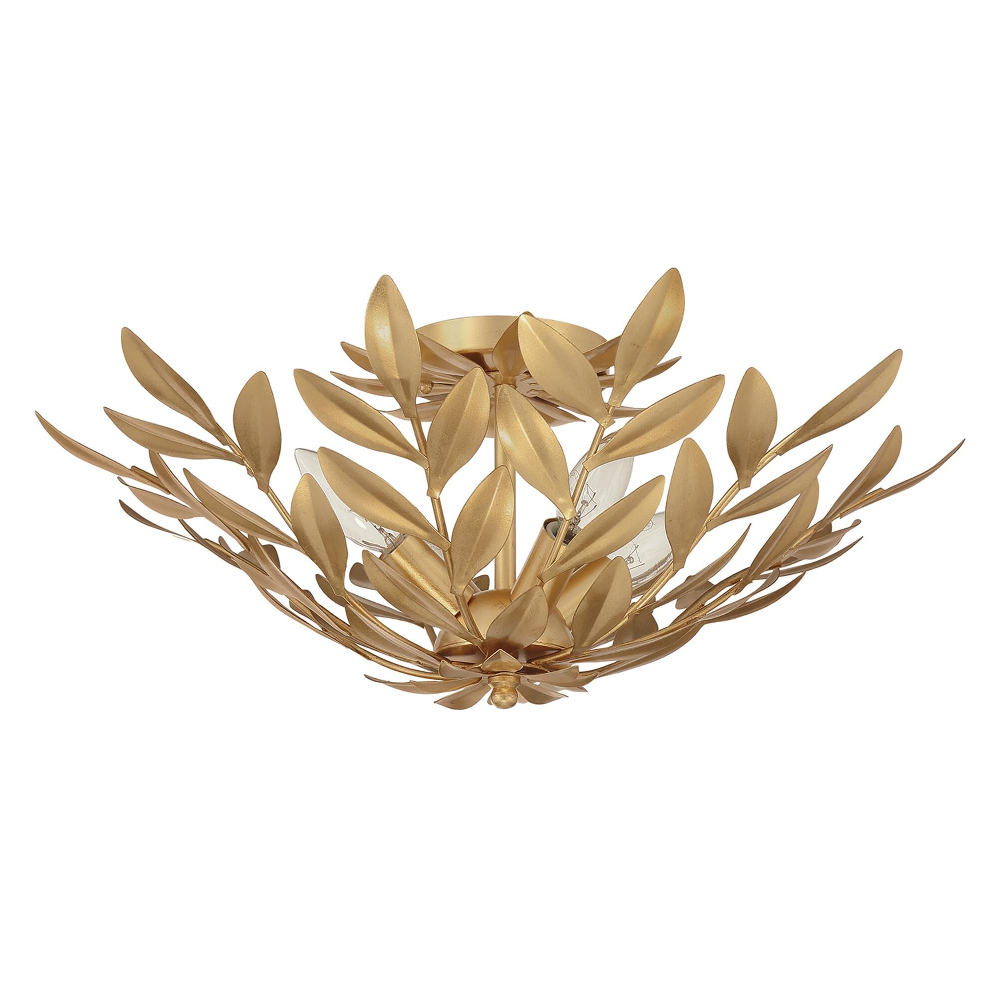 Shown in Antique Gold finish and Metal Lenses and Handcut Crystal crystal