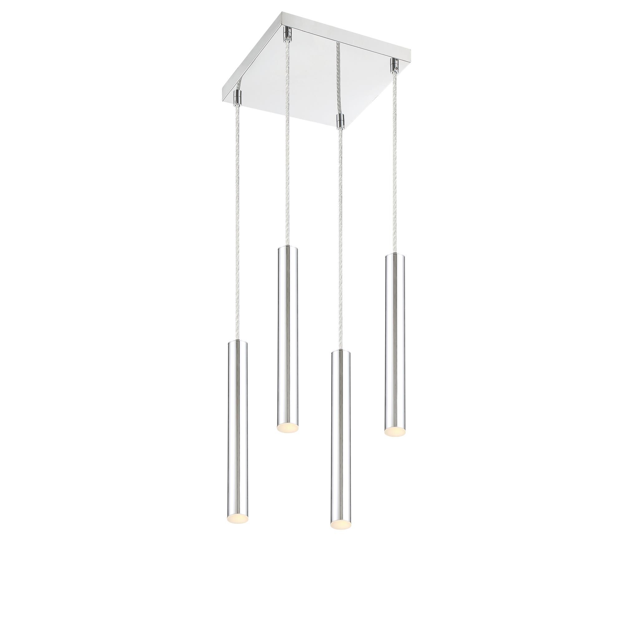 Shown in Chrome finish and Steel glass and Steel shade