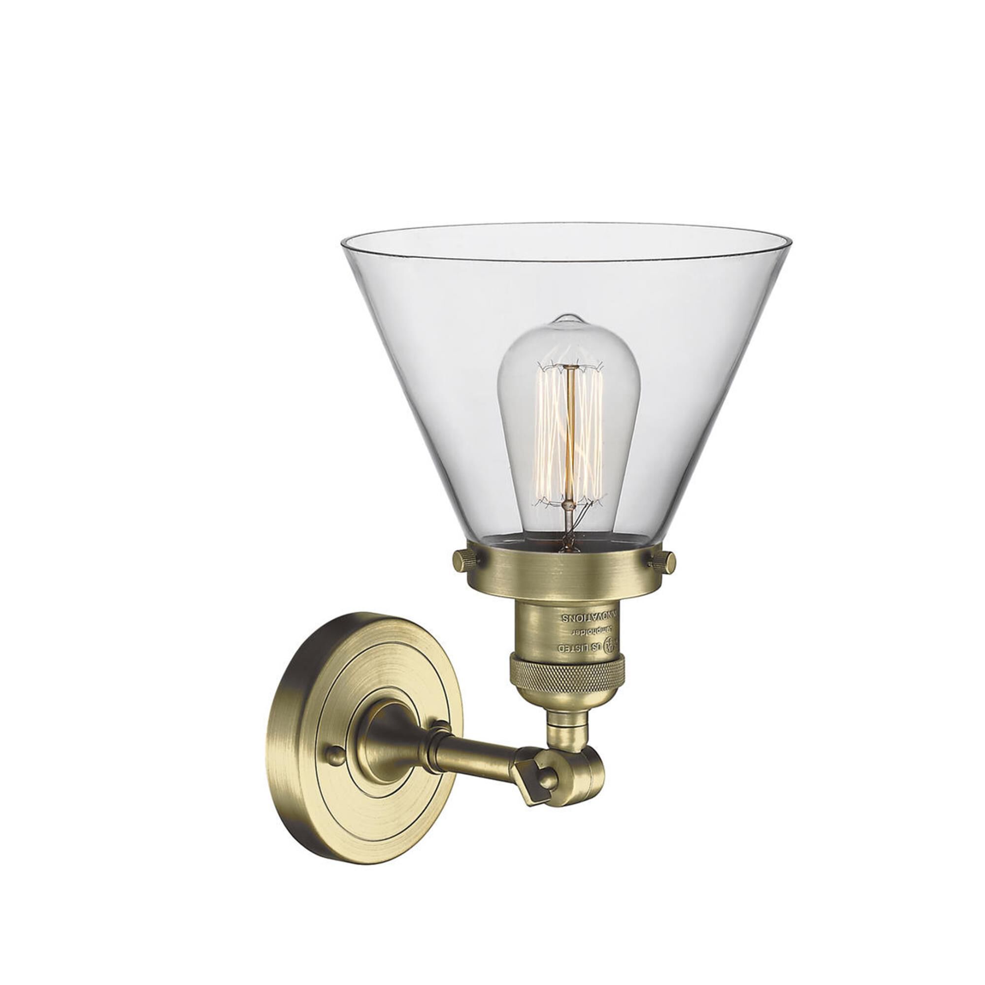 Bruno Marashlian Large Cone 10 Inch Wall Sconce by Innovations Lighting
