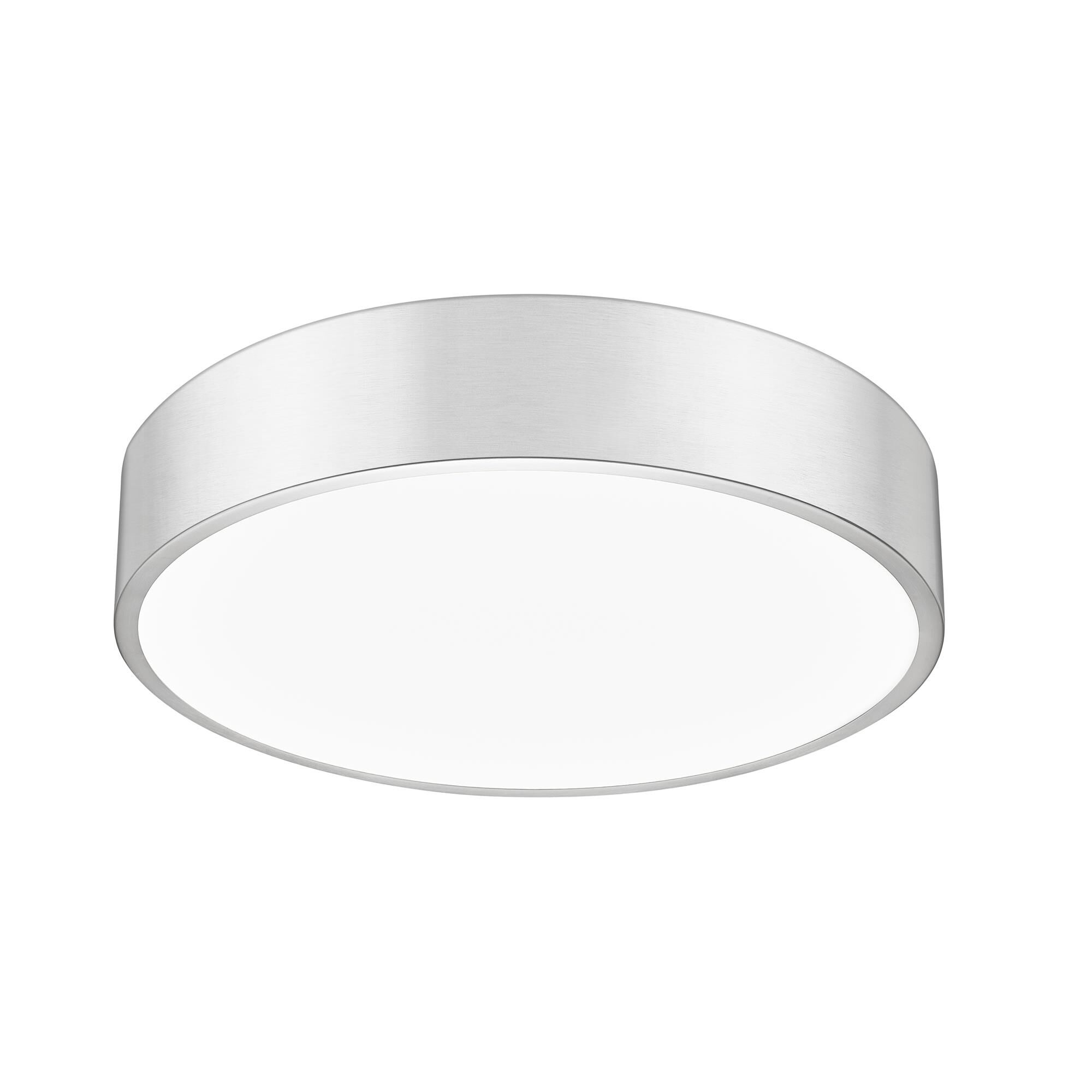Shown in Brushed Nickel finish and Frosted glass and Frosted shade