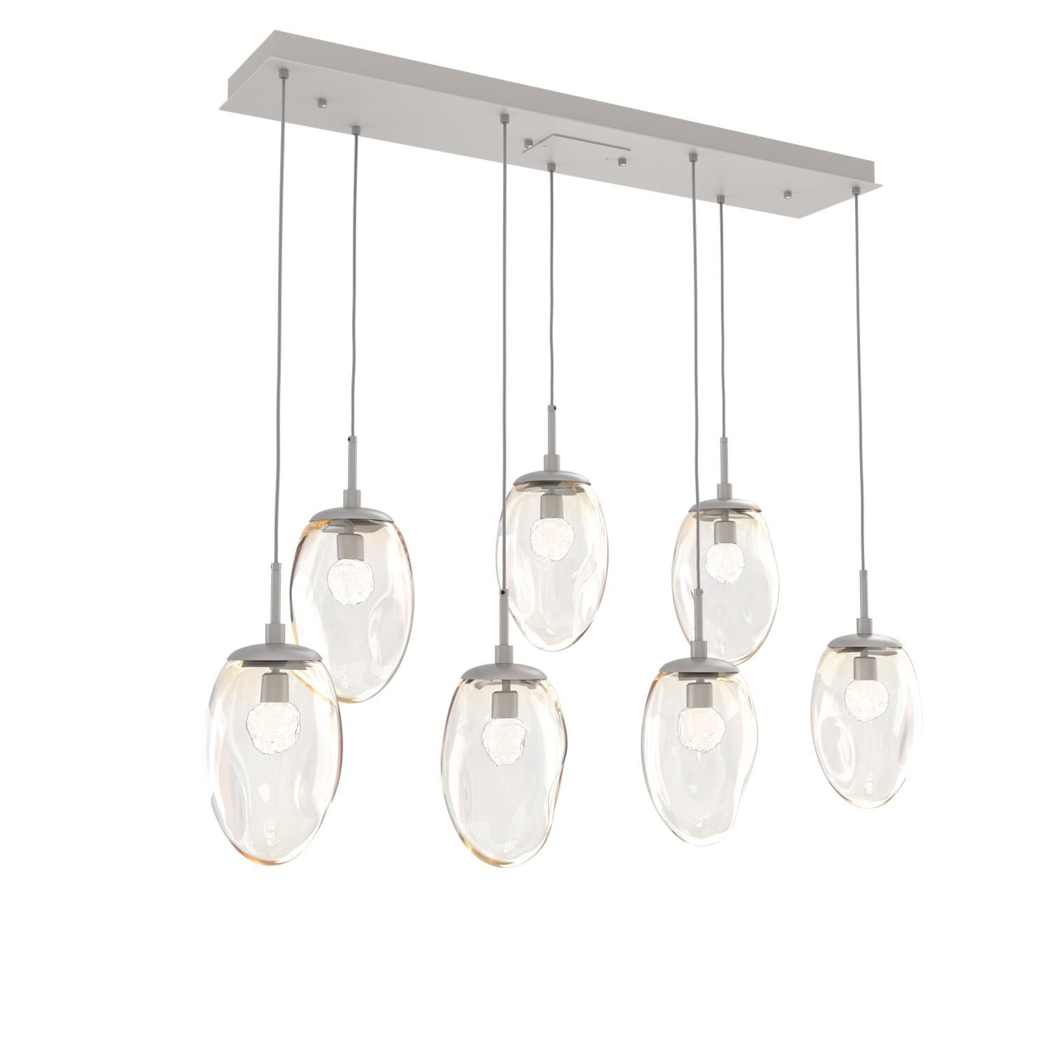 Levi Wilson Nebula 50 Inch 7 Light LED Linear Suspension Light by Hammerton Studio