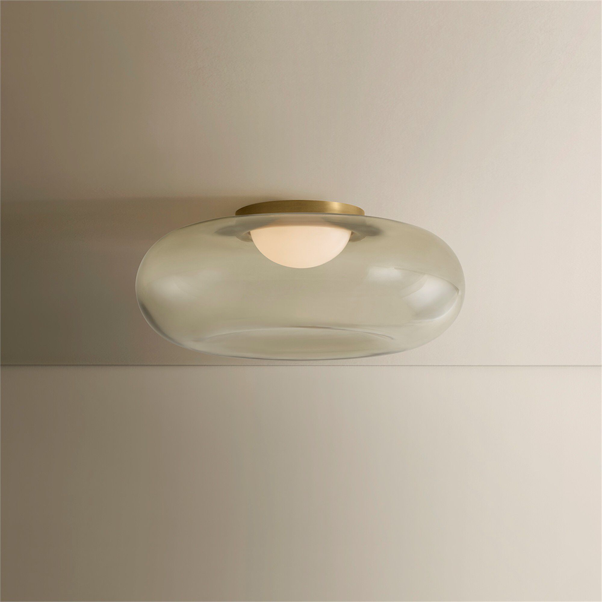 Opalesce 15 Inch Flush Mount,