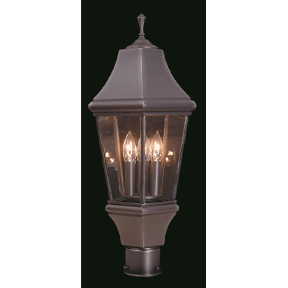 Normandy 19 Inch Tall 3 Light Outdoor Post Lamp by Framburg