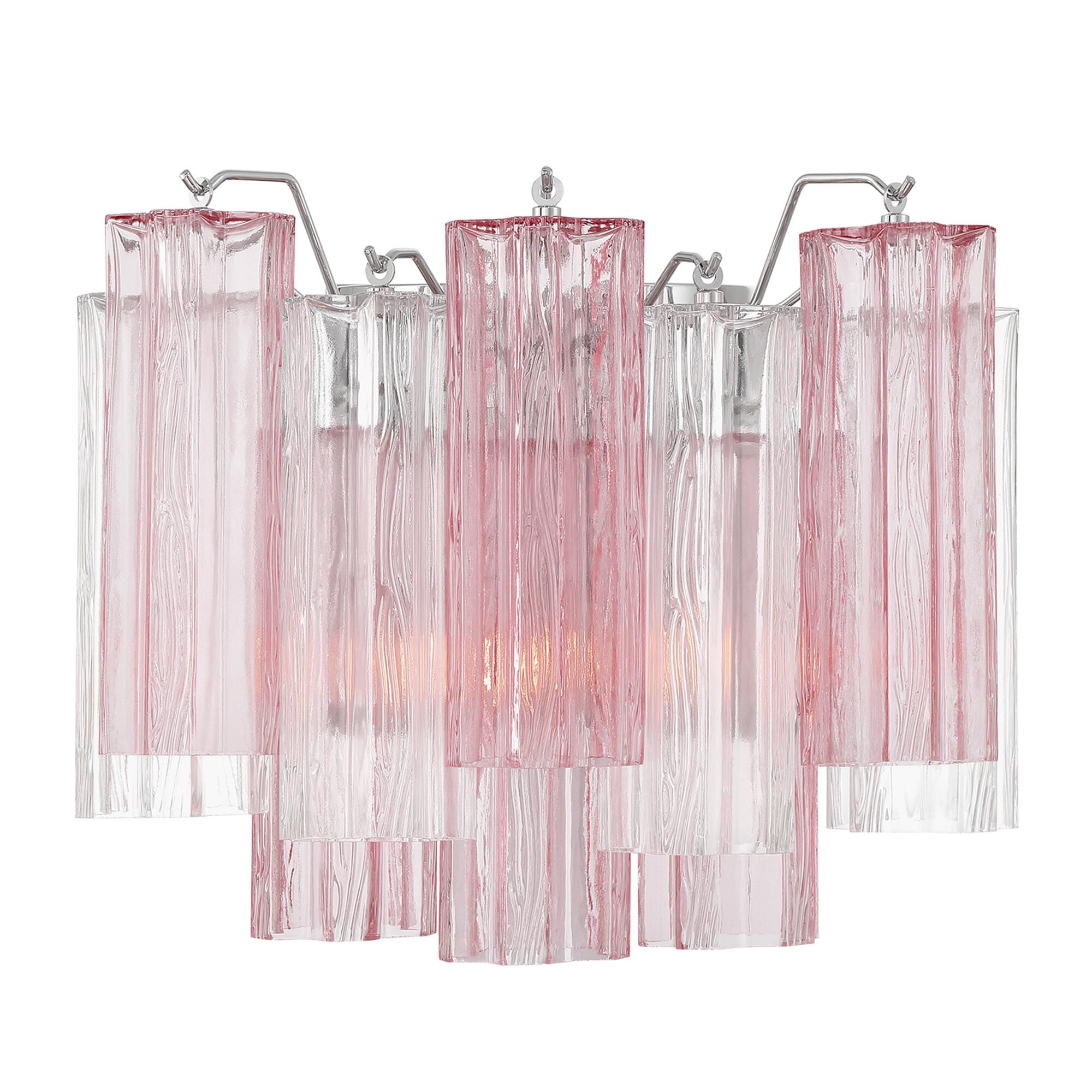 Shown in Polished Chrome finish and Tronchi Spring glass