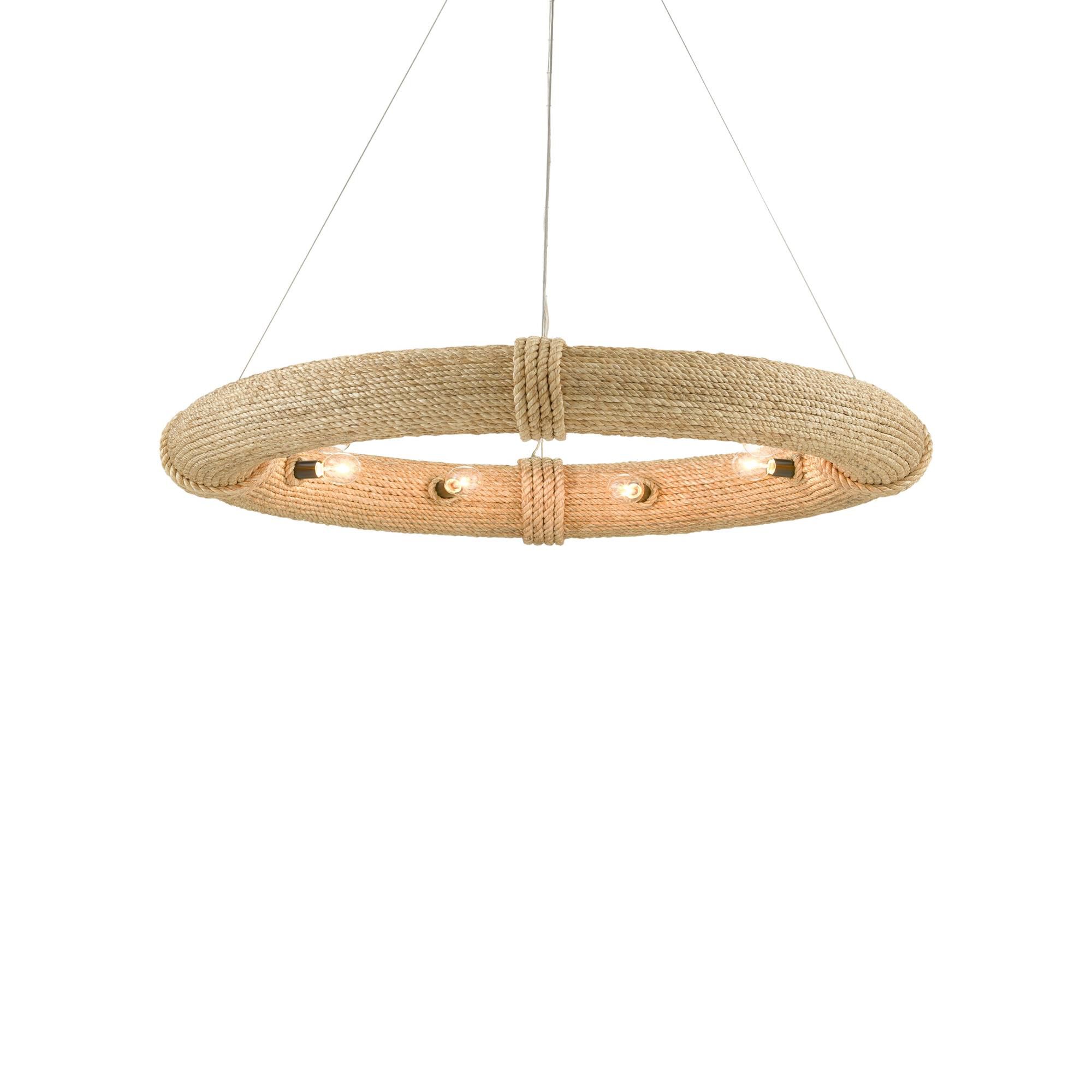 Portmeirion 8 Light Chandelier by Currey and Company