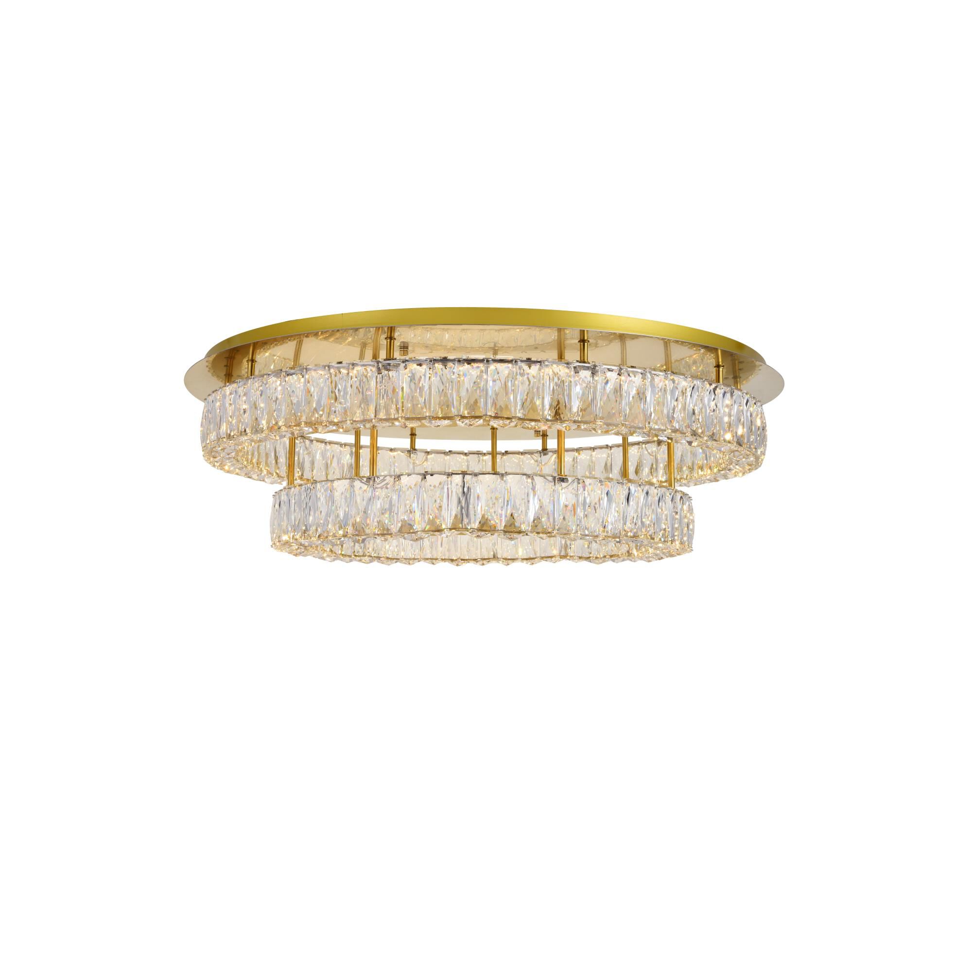 Shown in Gold finish and Clear Royal Cut crystal