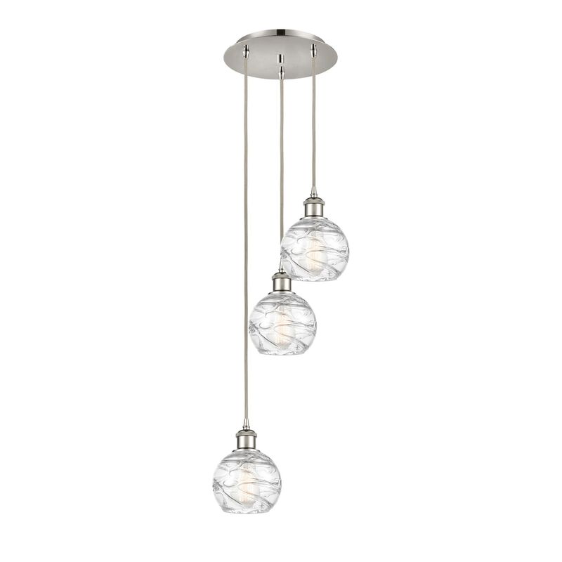 Bruno Marashlian Athens Deco Swirl 12 Inch 3 Light Multi Light Pendant by Innovations Lighting