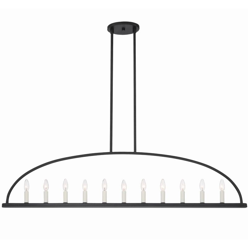 Abbott 54 Inch Linear Chandelier by Crystorama