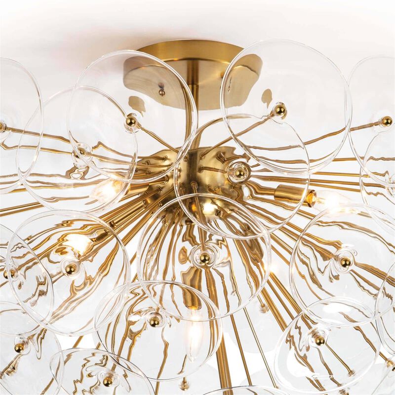 Poppy 35 Inch 5 Light Flush Mount by Regina Andrew