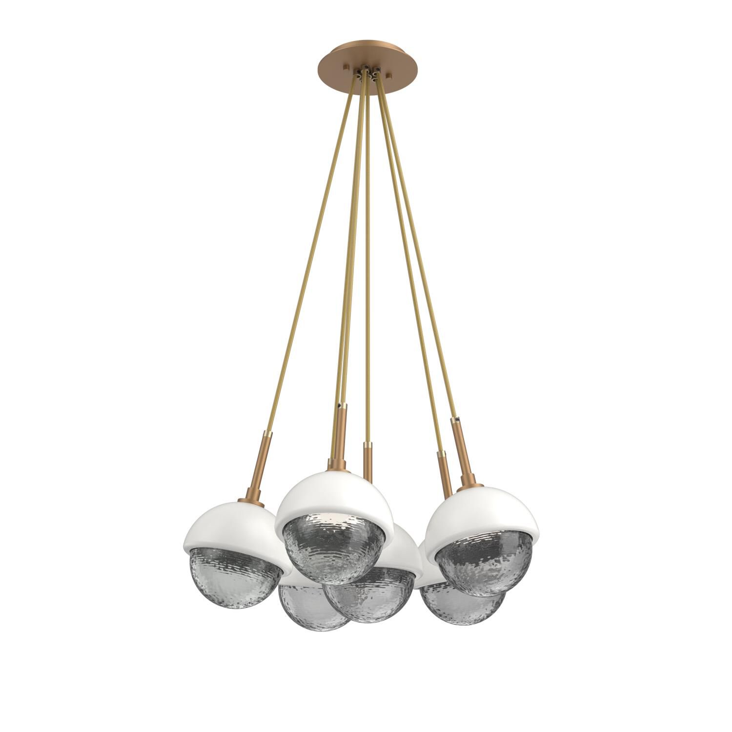 Levi Wilson Cabochon 19 Inch Multi Pendant Light by Hammerton Studio