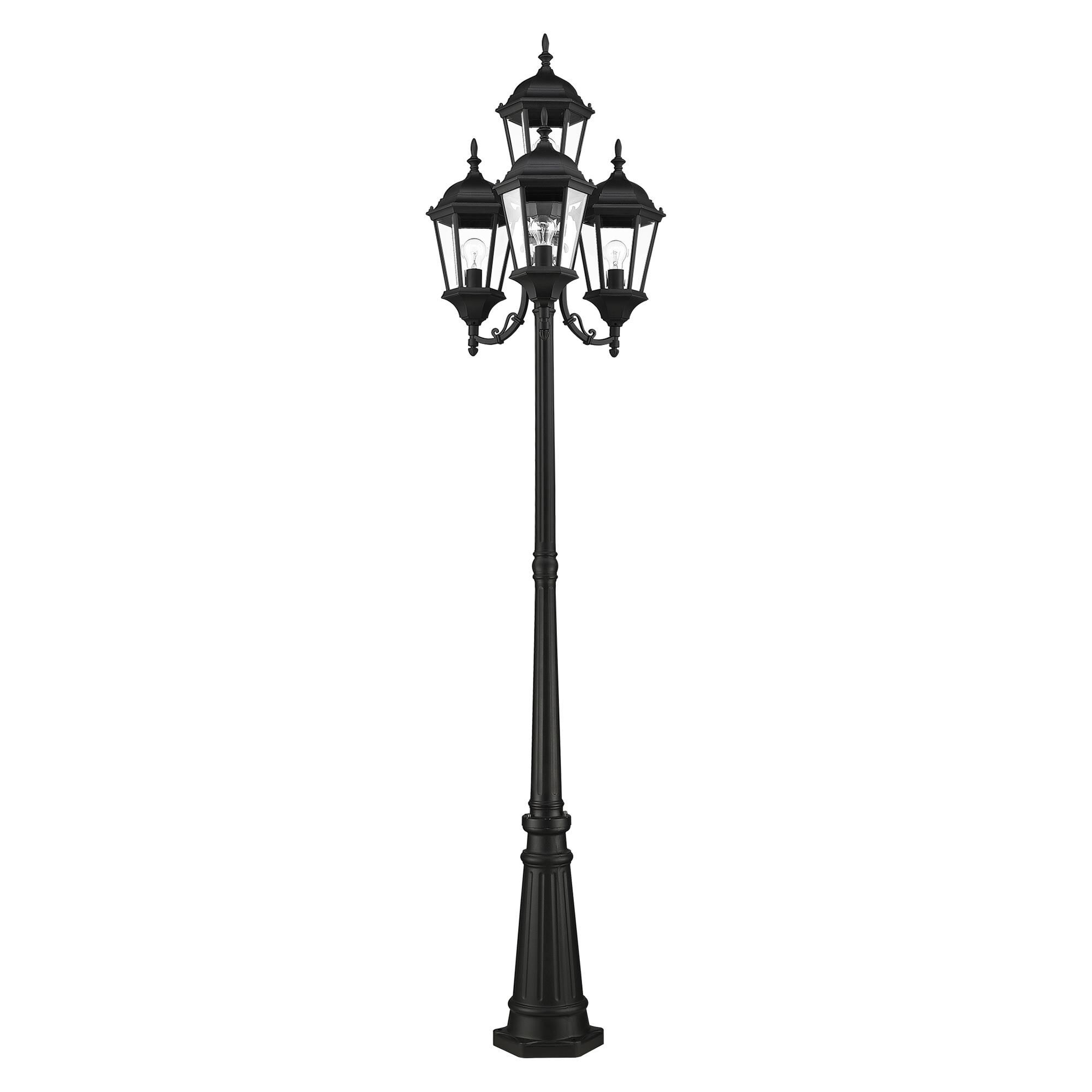 Hamilton 95 Inch Tall 4 Light Outdoor Post Lamp by Livex Lighting