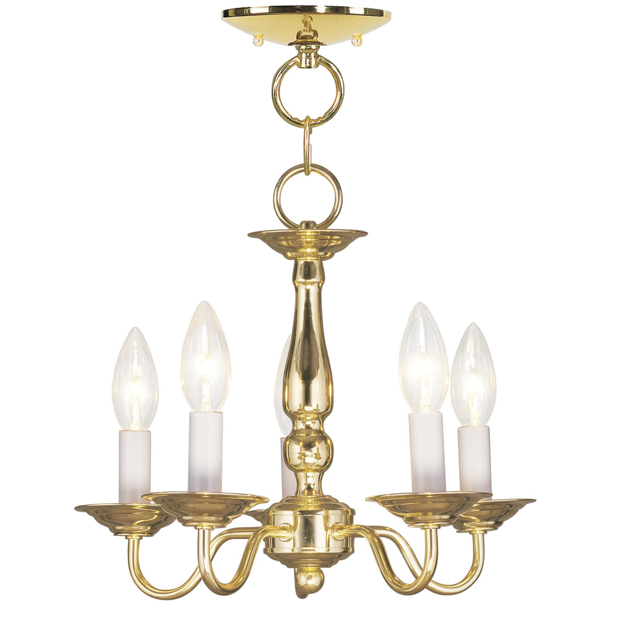 Williamsburgh 13 Inch 5 Light Mini Chandelier by Livex Lighting