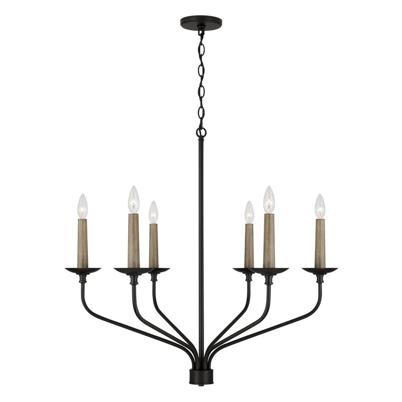 Wilder 32 Inch 6 Light Chandelier by Capital Lighting Fixture Company