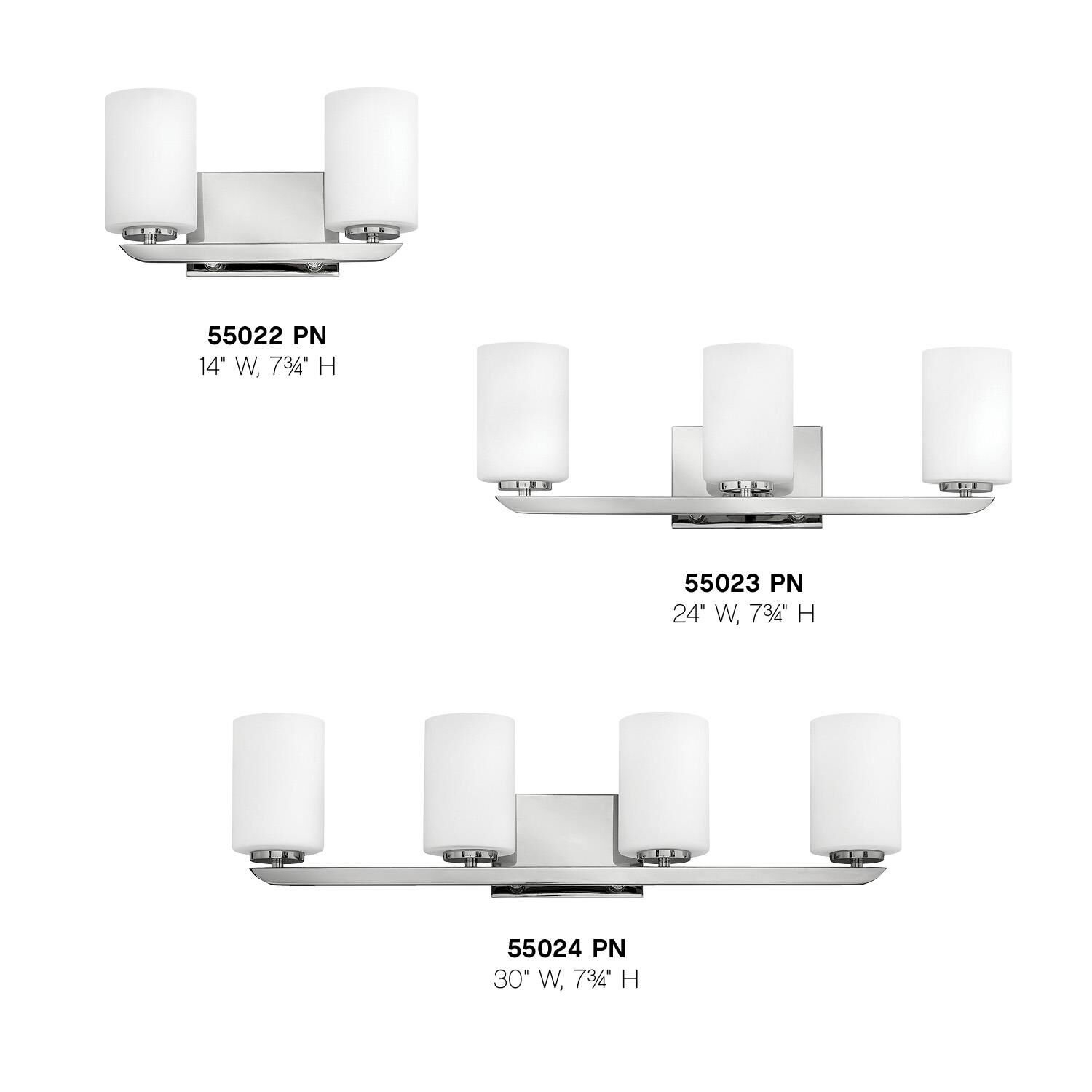 Kyra 24 Inch 3 Light Bath Vanity Light by Hinkley Lighting