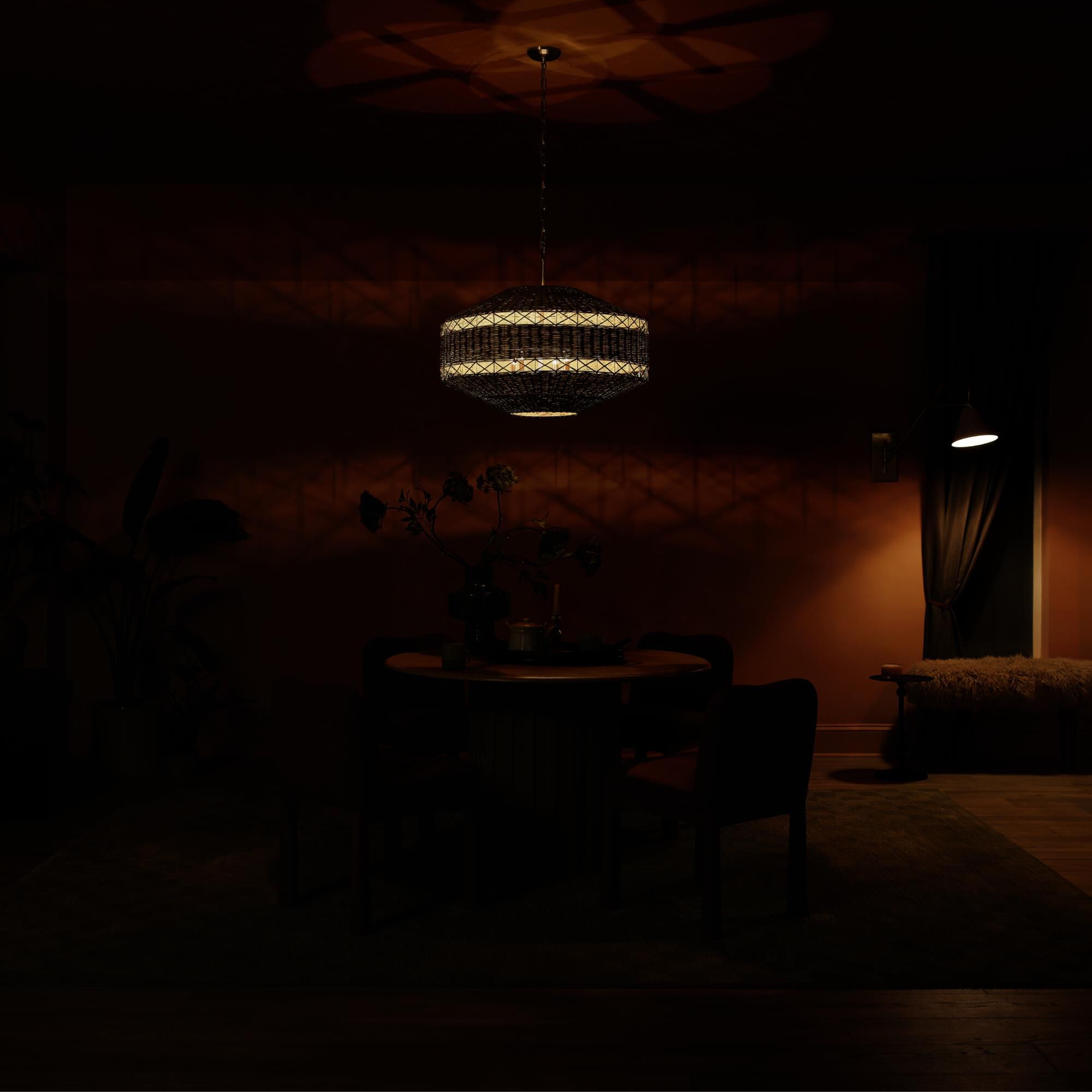 Lulo 30 Inch Cage Pendant by Kichler Lighting