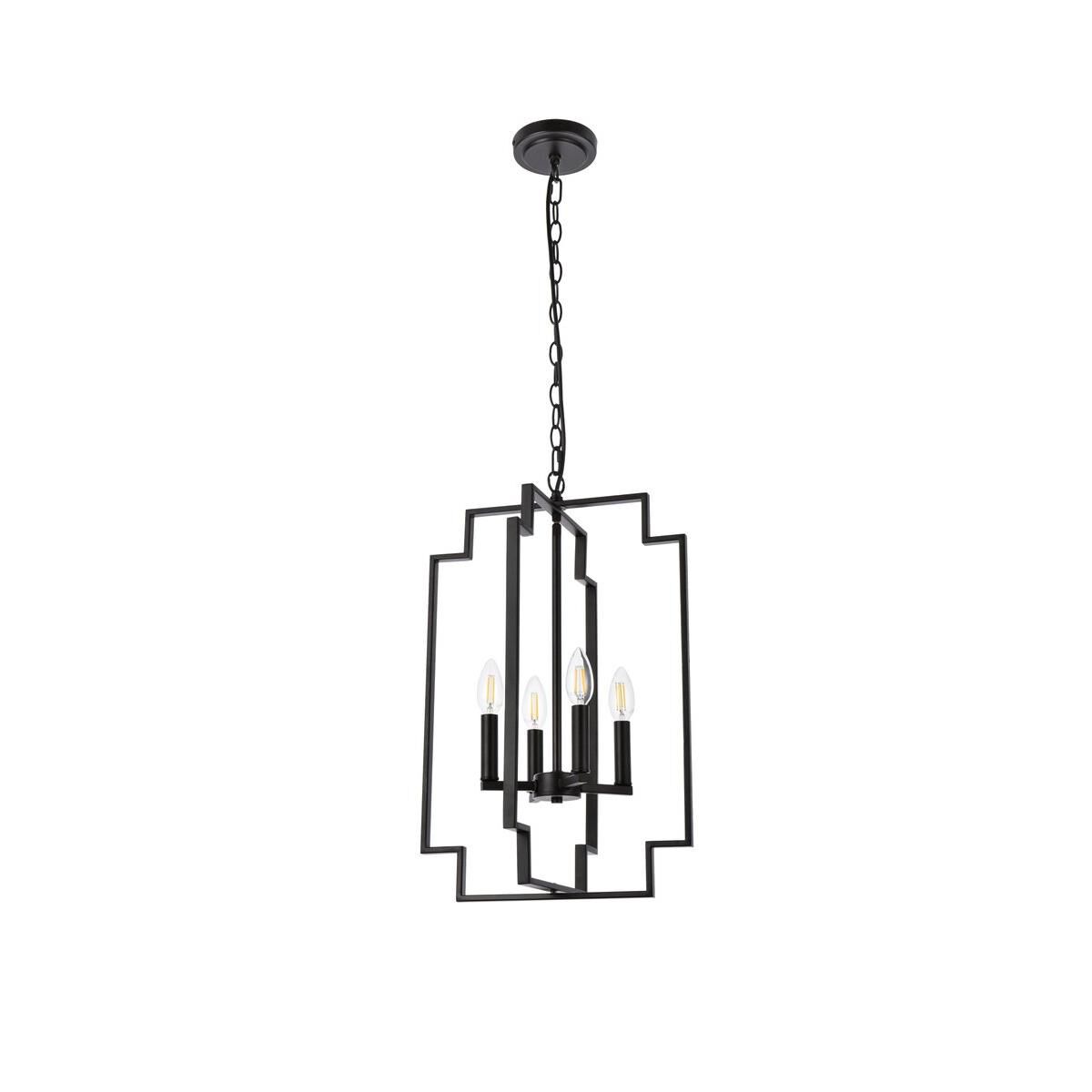 Rosenfeld 13 Inch Cage Pendant by Elegant Lighting