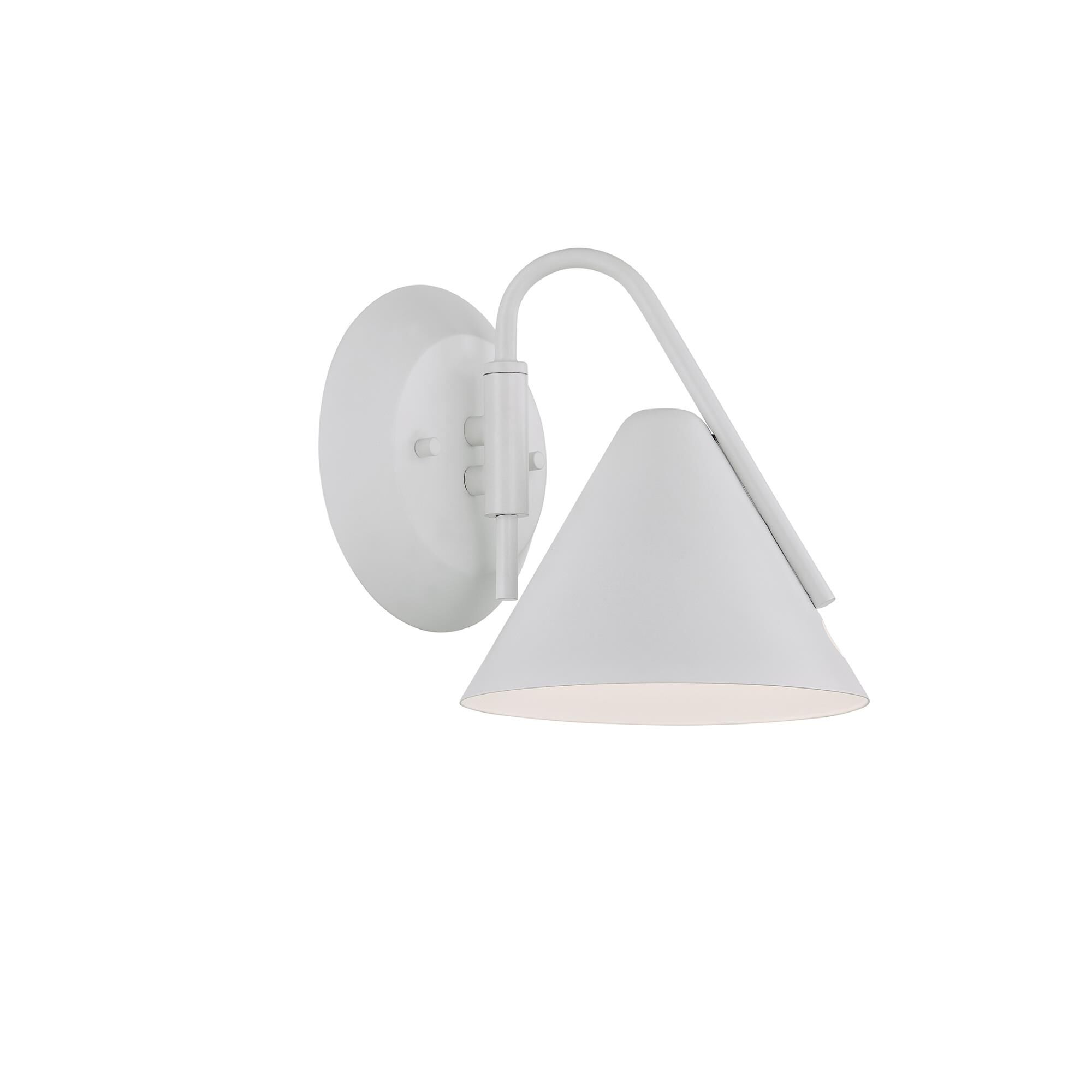 Shown in White finish and White shade