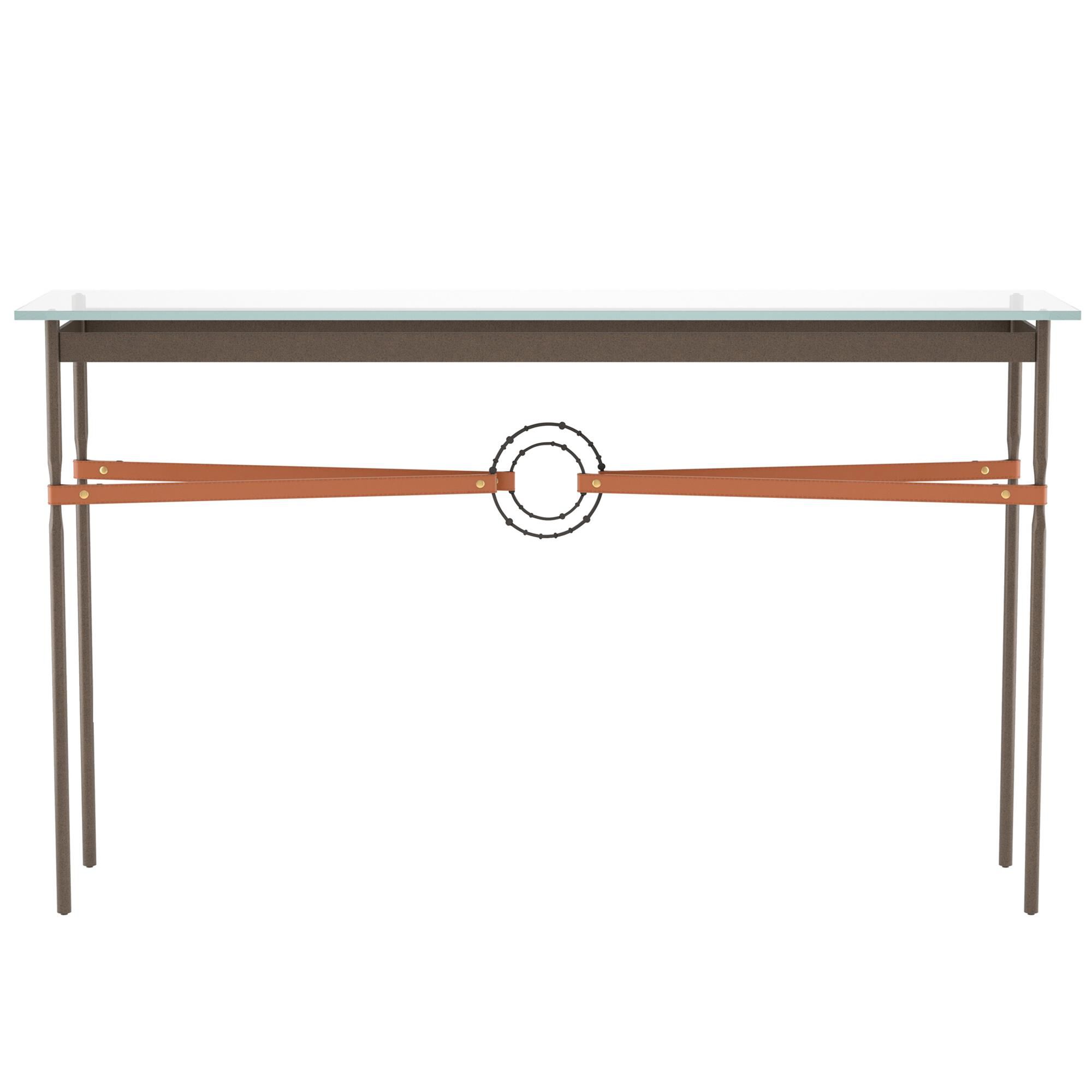 Shown in Bronze finish and Oil Rubbed Bronze with Leather Chestnut  accent