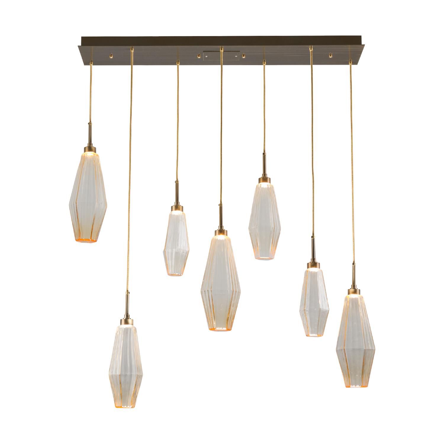 Aalto 45 Inch 7 Light LED Linear Suspension Light by Hammerton Studio