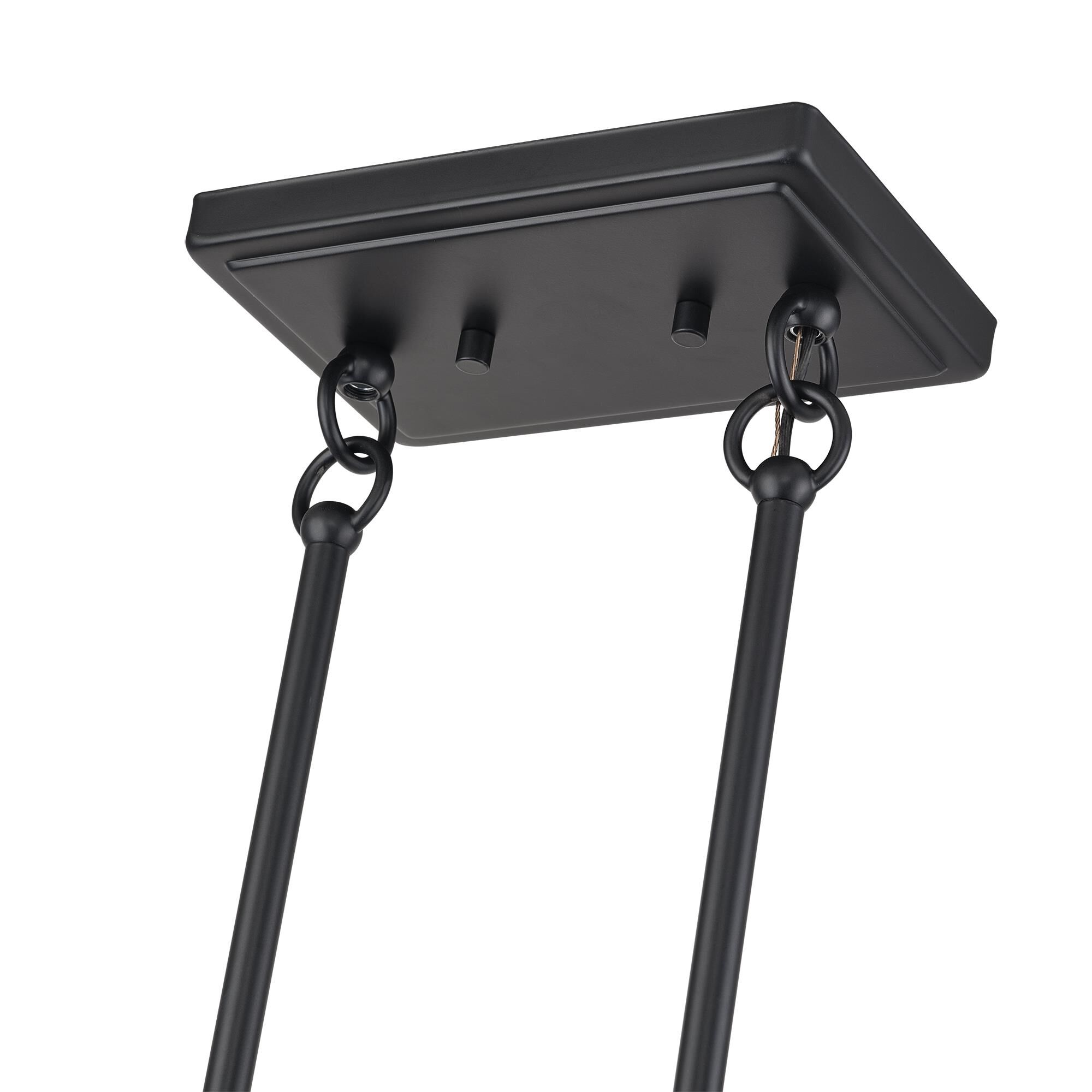 Shown in Black finish and Hand-Woven Charred Gray Color Rattan shade