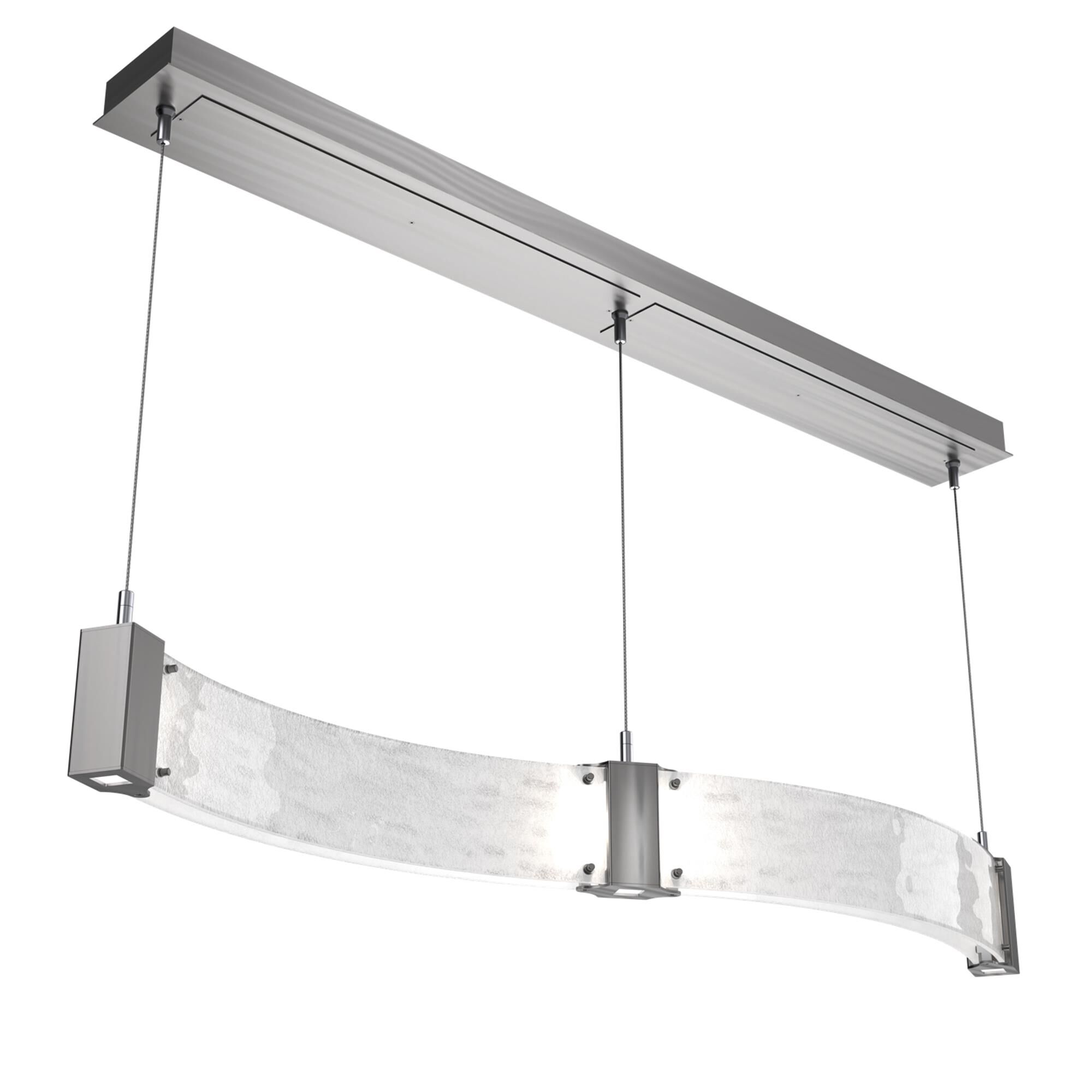Shown in Satin Nickel finish and Clear Granite glass