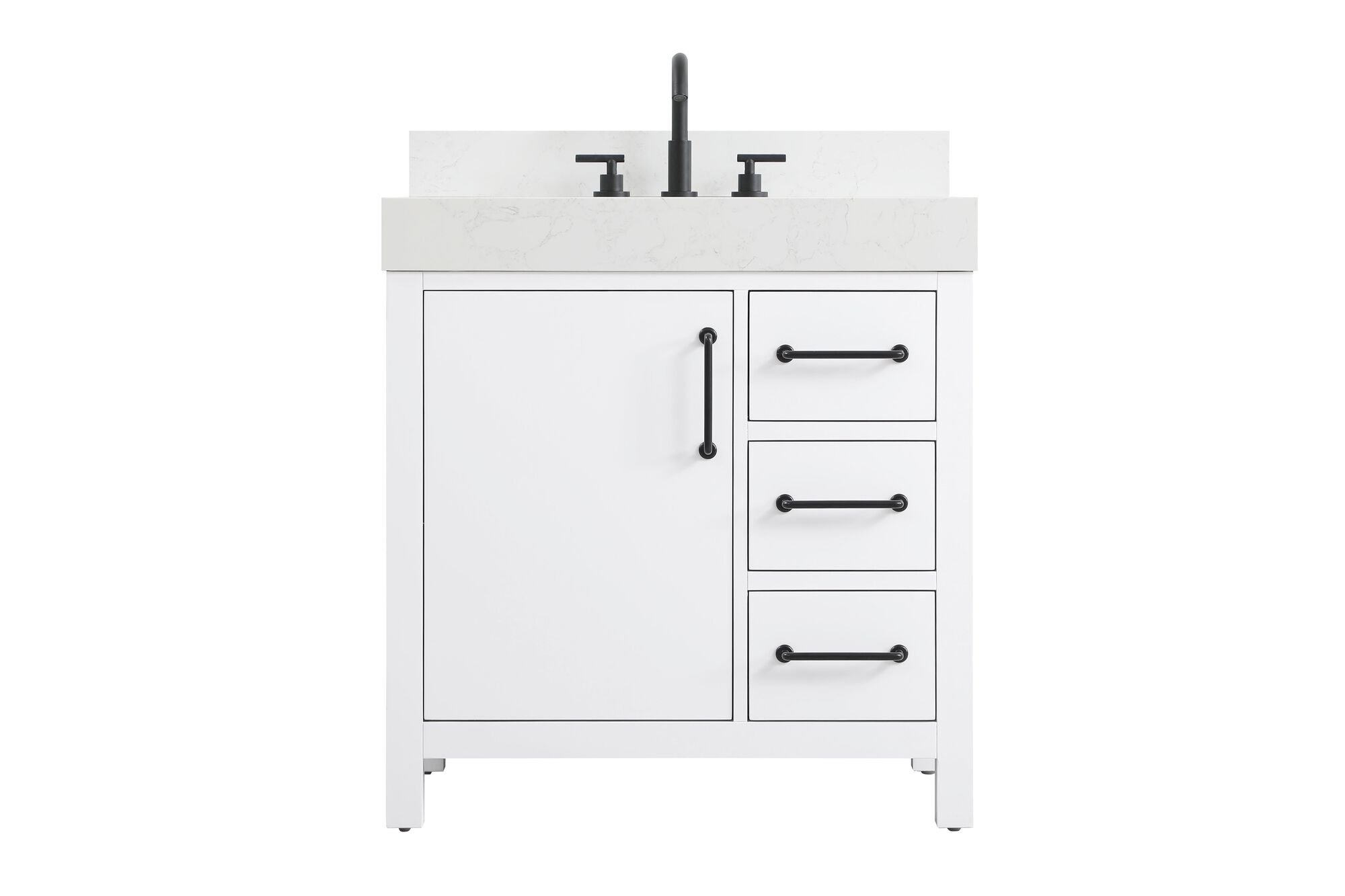 Shown in White finish