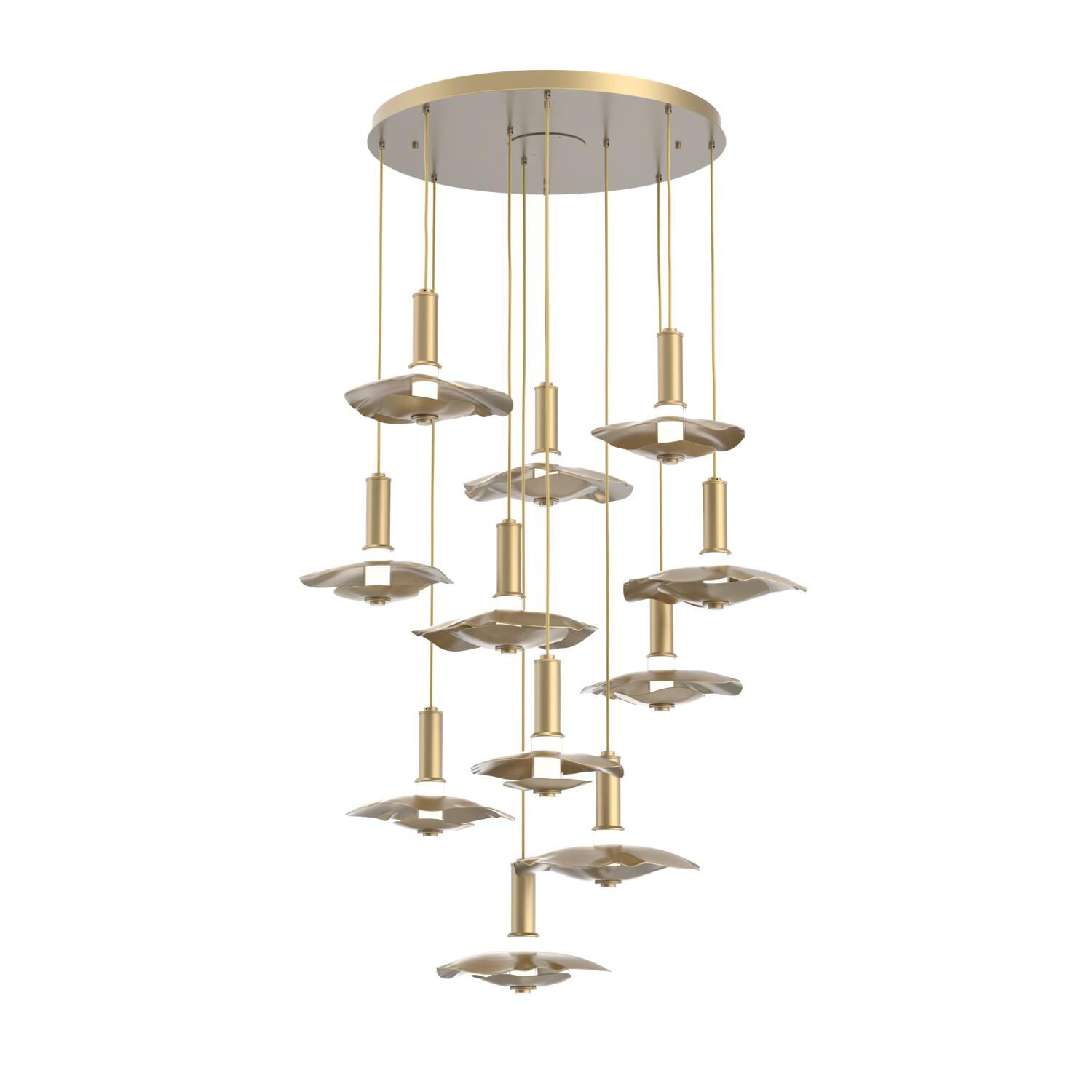 Shown in Gilded Brass finish and Matching Finish accent