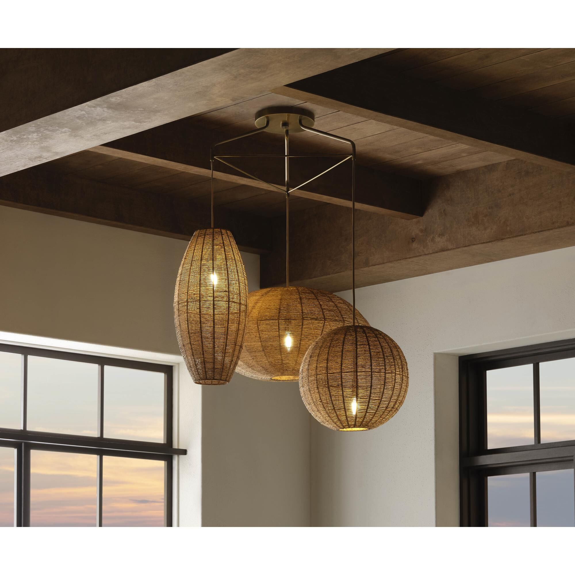 Teague 34 Inch Multi Light Pendant by Wildwood