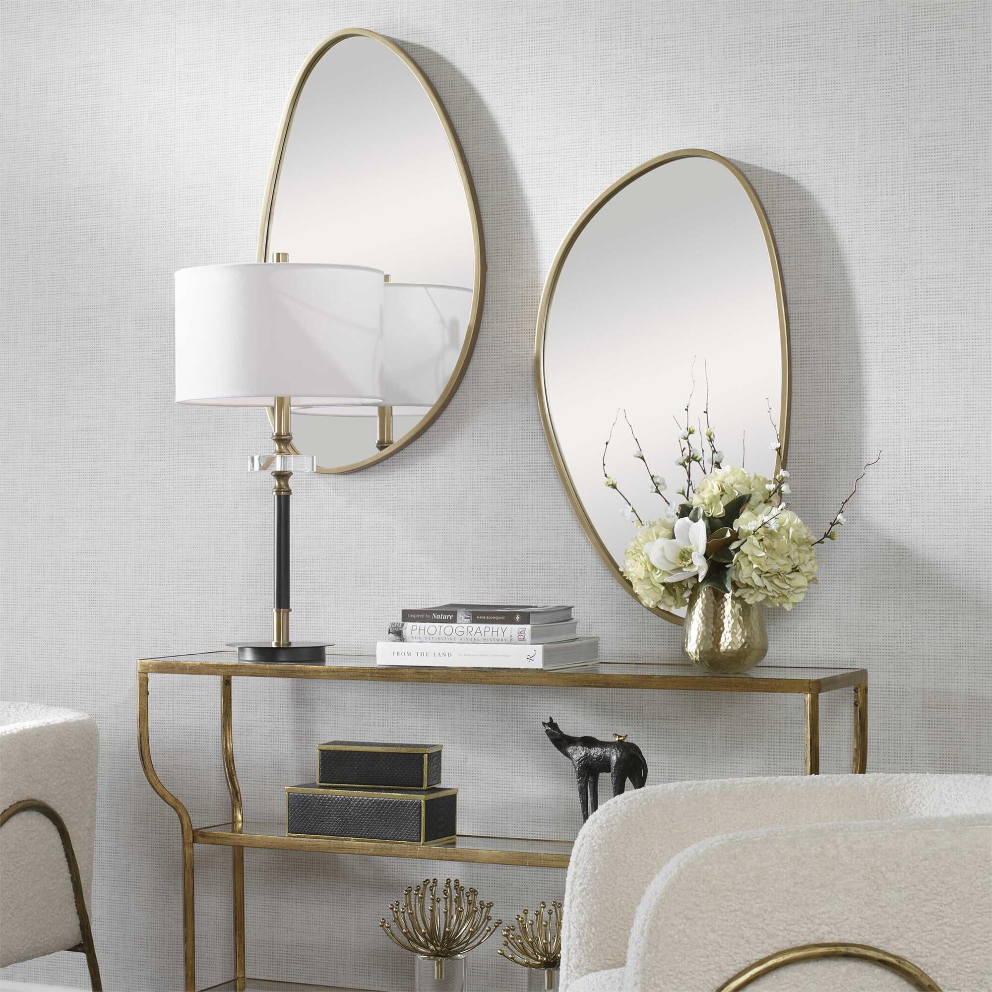Uttermost Boomerang Gold Mirror Decorative Mirrors by Uttermost
