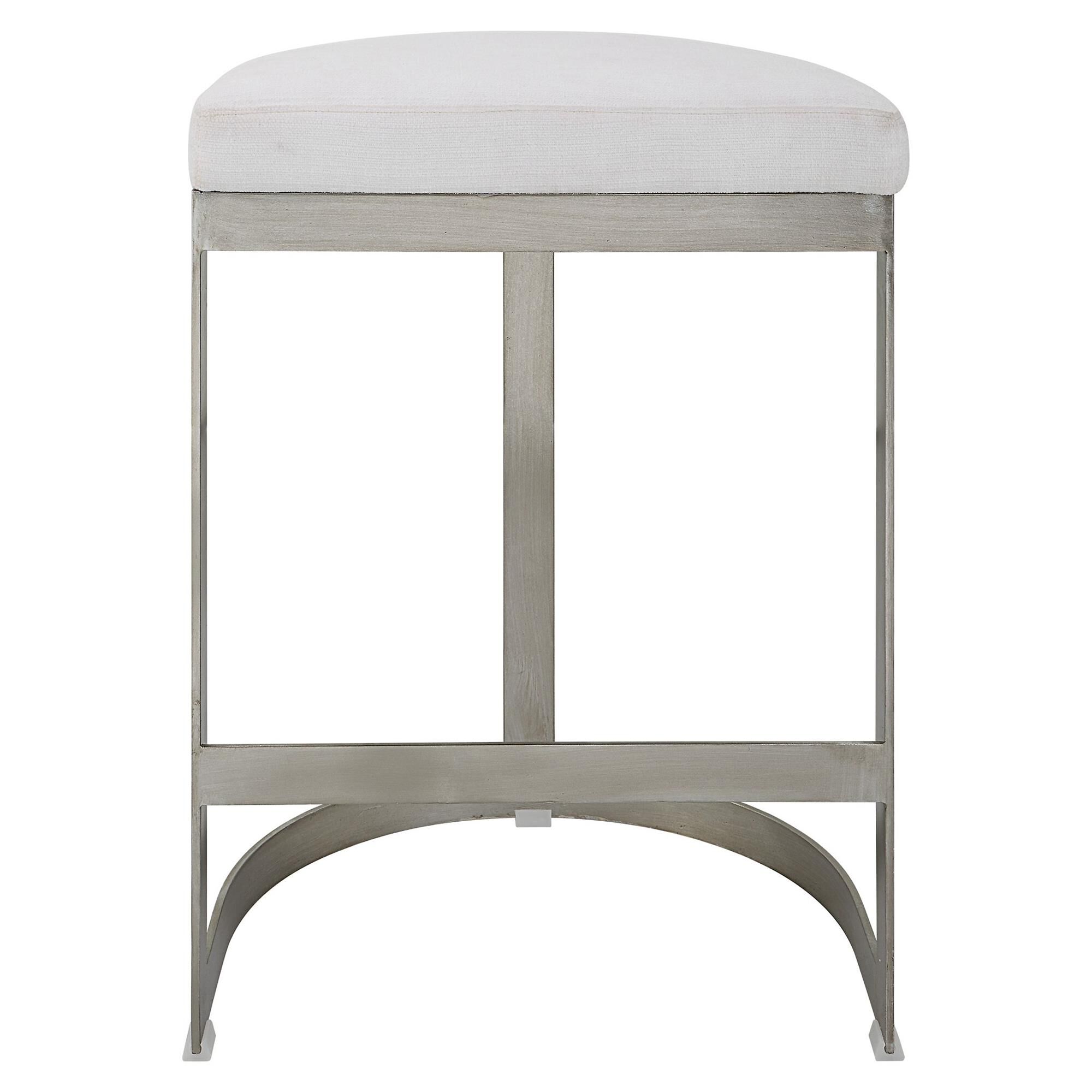 Shown in Simplistic But Sturdy, This Statement Counter Stool Features A Thick Hand Forged Iron Base Finished  finish