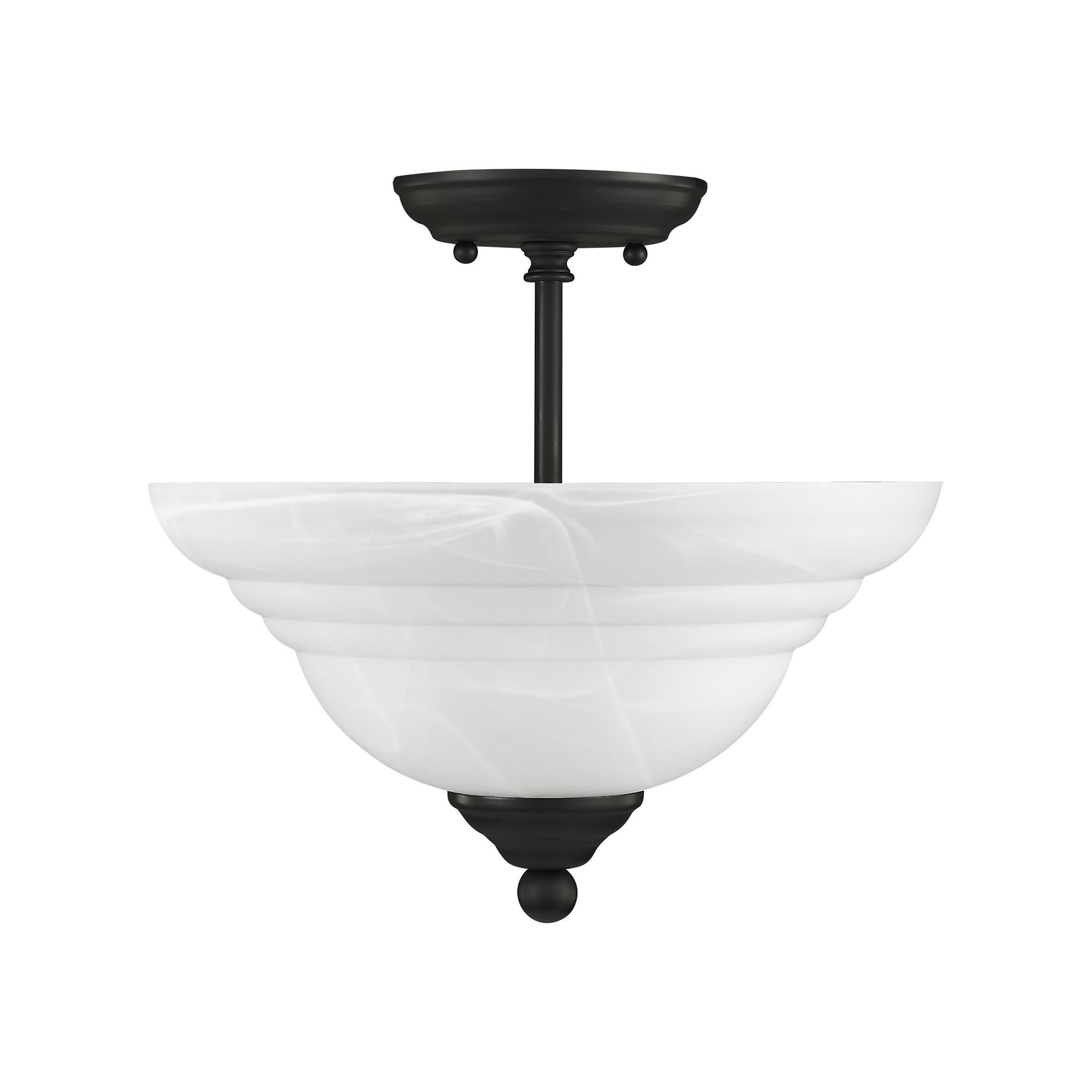 North Port 13 Inch 2 Light Semi Flush Mount by Livex Lighting