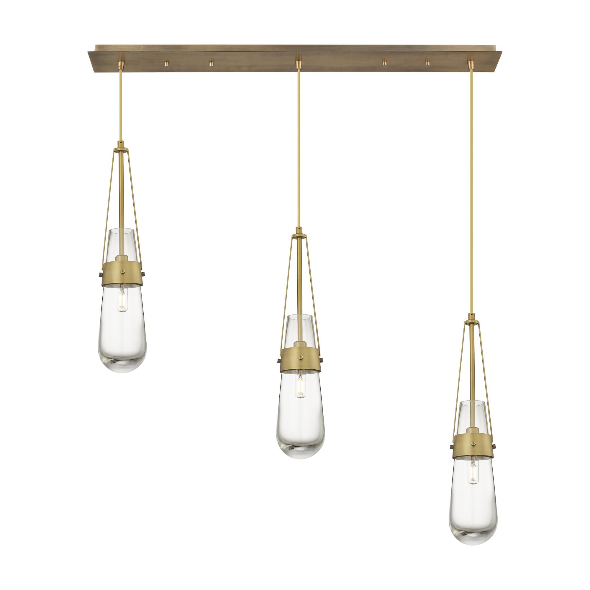 Bruno Marashlian Milan 36 Inch 3 Light Linear Suspension Light by Innovations Lighting