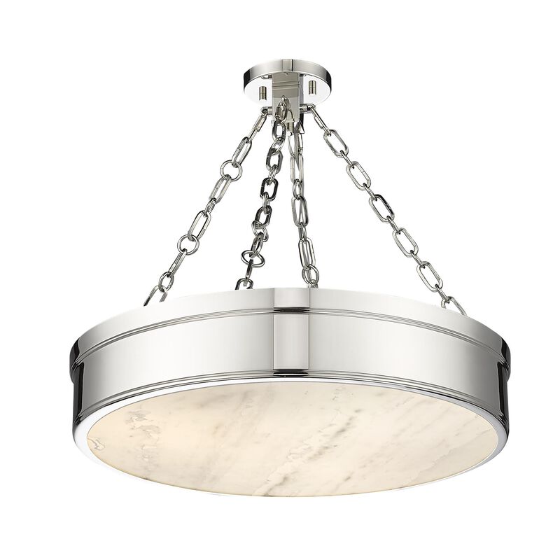 Anders 22 Inch 3 Light LED Semi Flush Mount by Z-Lite