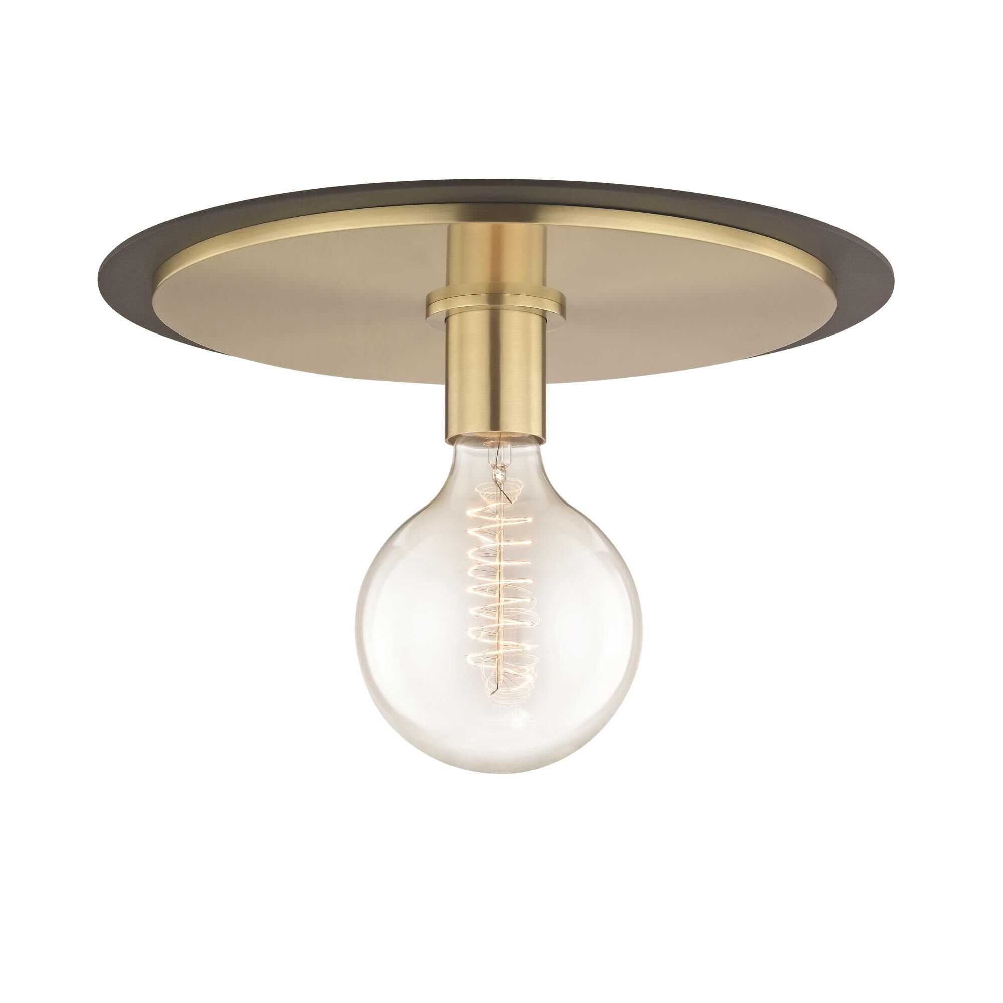 Shown in Aged Brass finish and Black accent